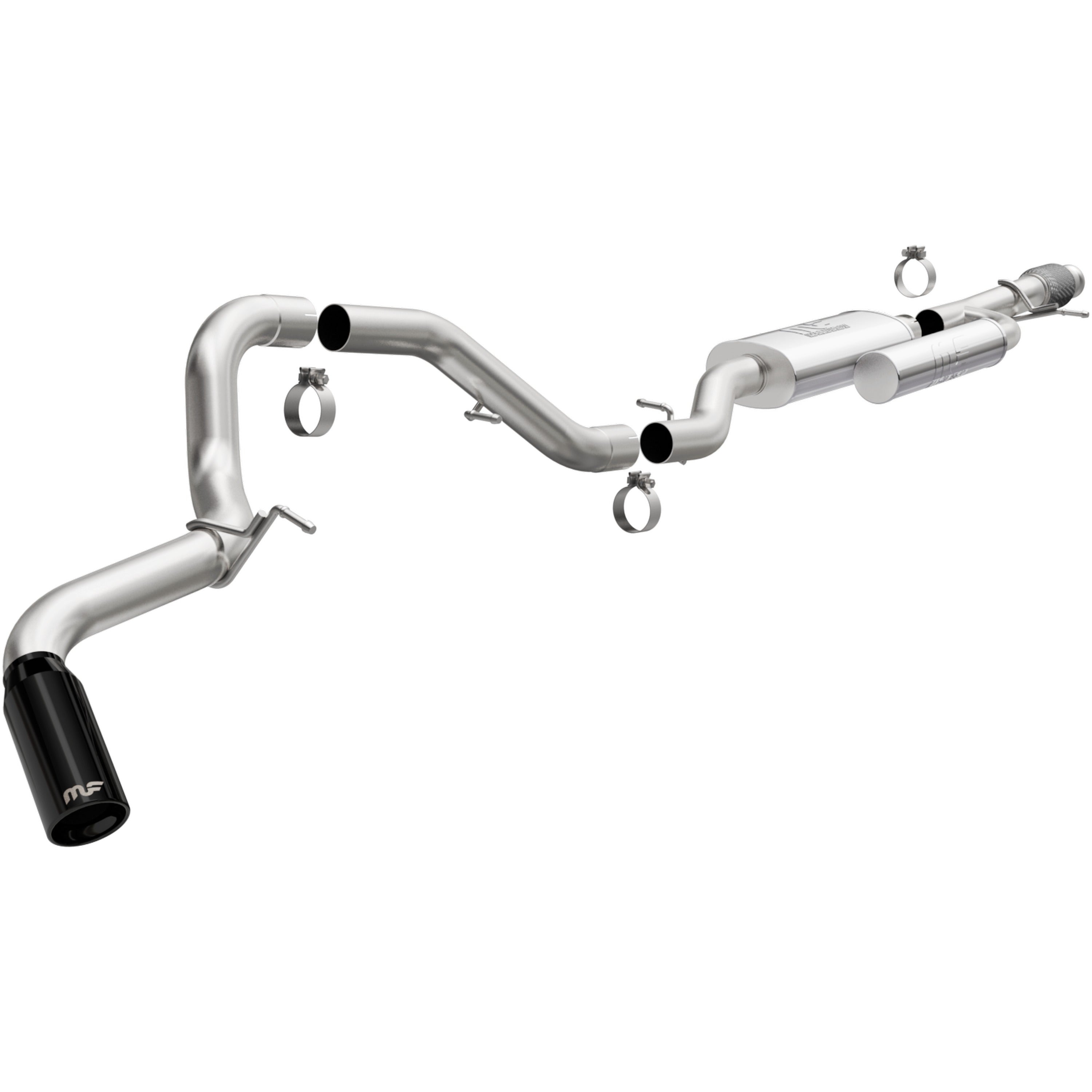 21-26 Chevrolet Tahoe / GMC Yukon Street Series Cat-Back Exhaust System Black Chrome