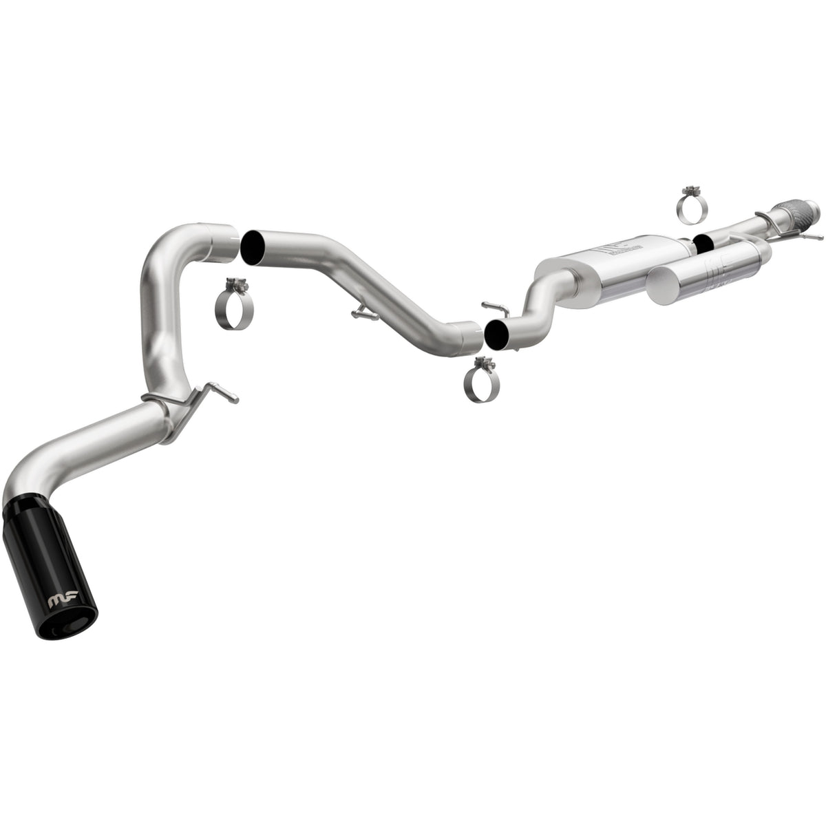 21-26 Chevrolet Tahoe / GMC Yukon Street Series Cat-Back Exhaust System Black Chrome