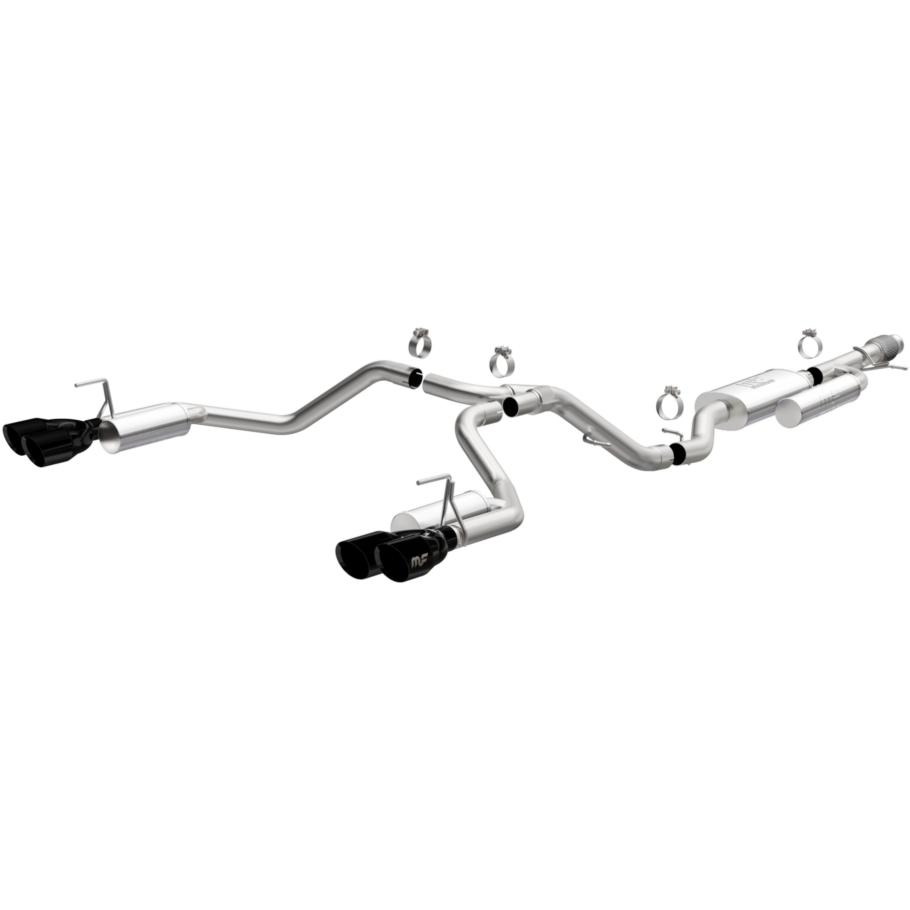 21-26 Chevrolet Tahoe / 25-26 GMC Yukon Street Series Cat-Back Exhaust System Black Chrome