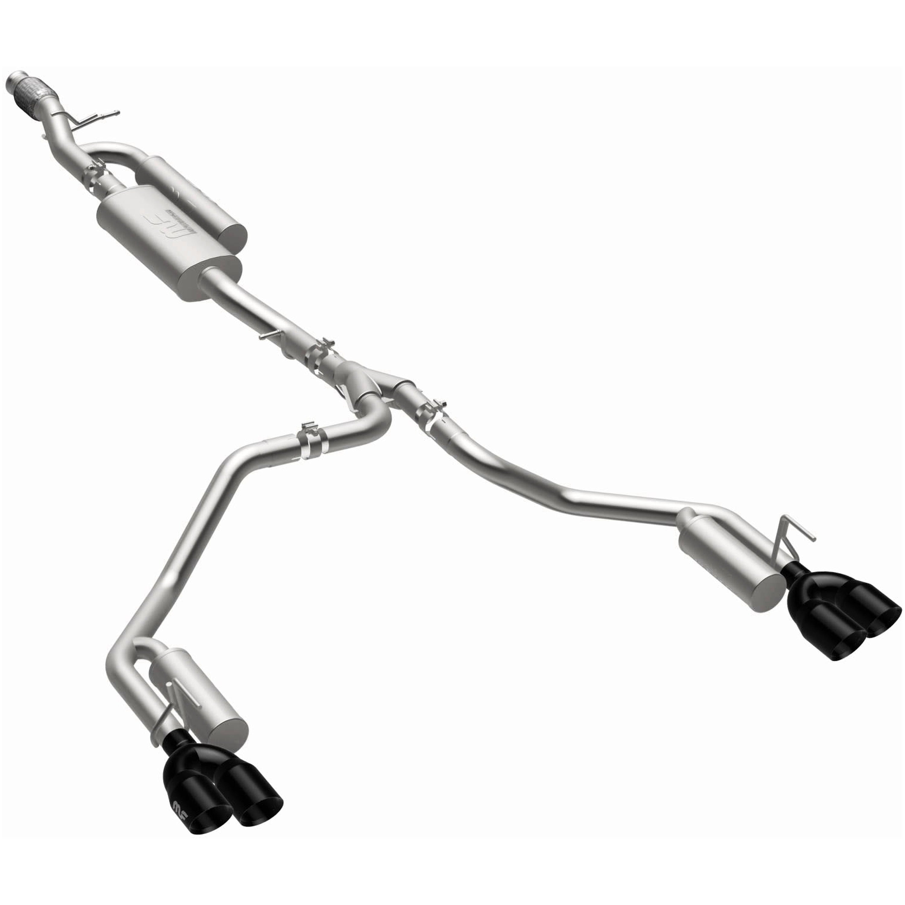 21-26 Chevrolet Tahoe / 25-26 GMC Yukon Street Series Cat-Back Exhaust System Black Chrome