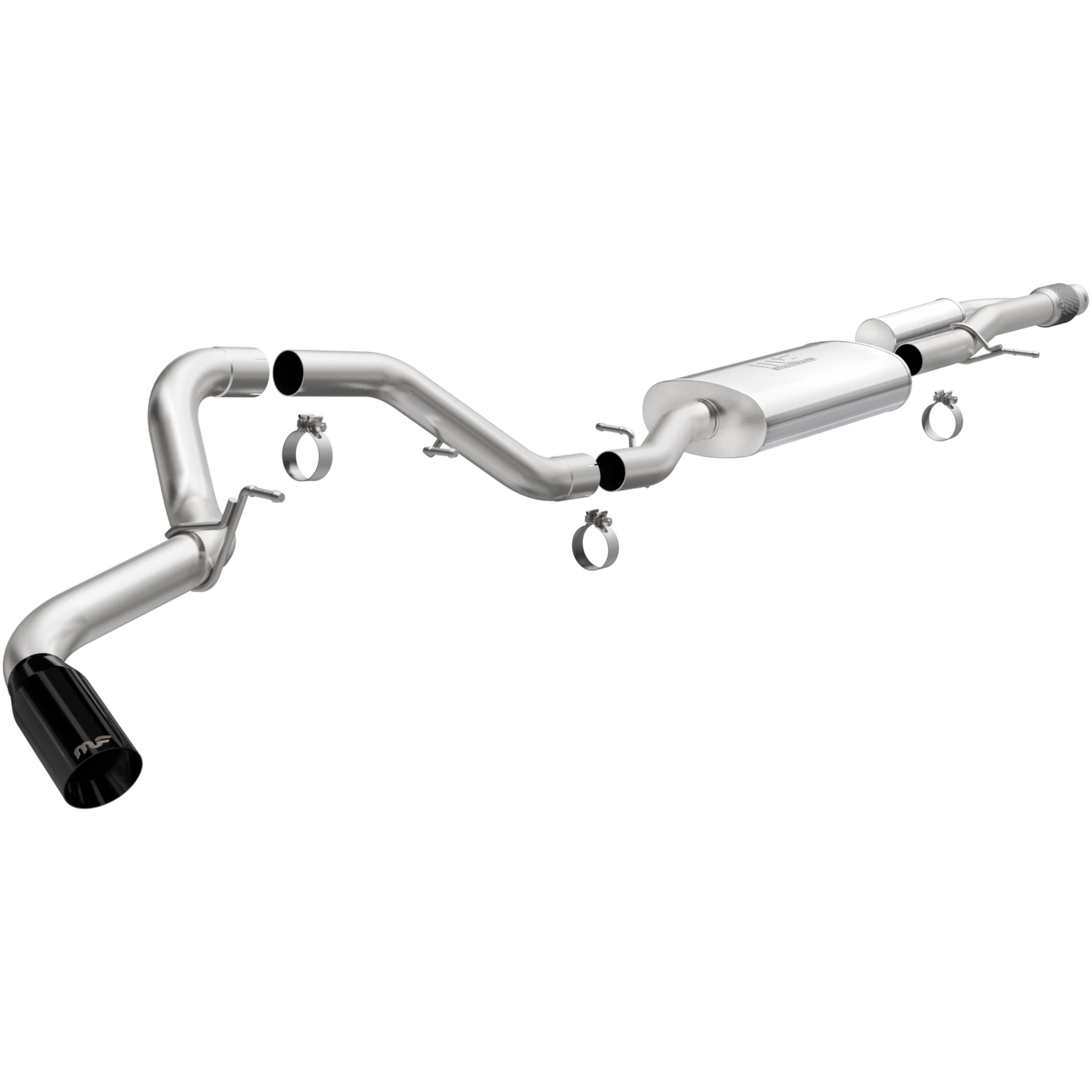 21-26 Chevrolet Suburban / GMC Yukon Street Series Cat-Back Exhaust System Black Chrome