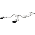 21-26 Cadillac Escalade / Chevrolet Suburban / GMC Yukon Street Series Cat-Back Exhaust System Black Chrome