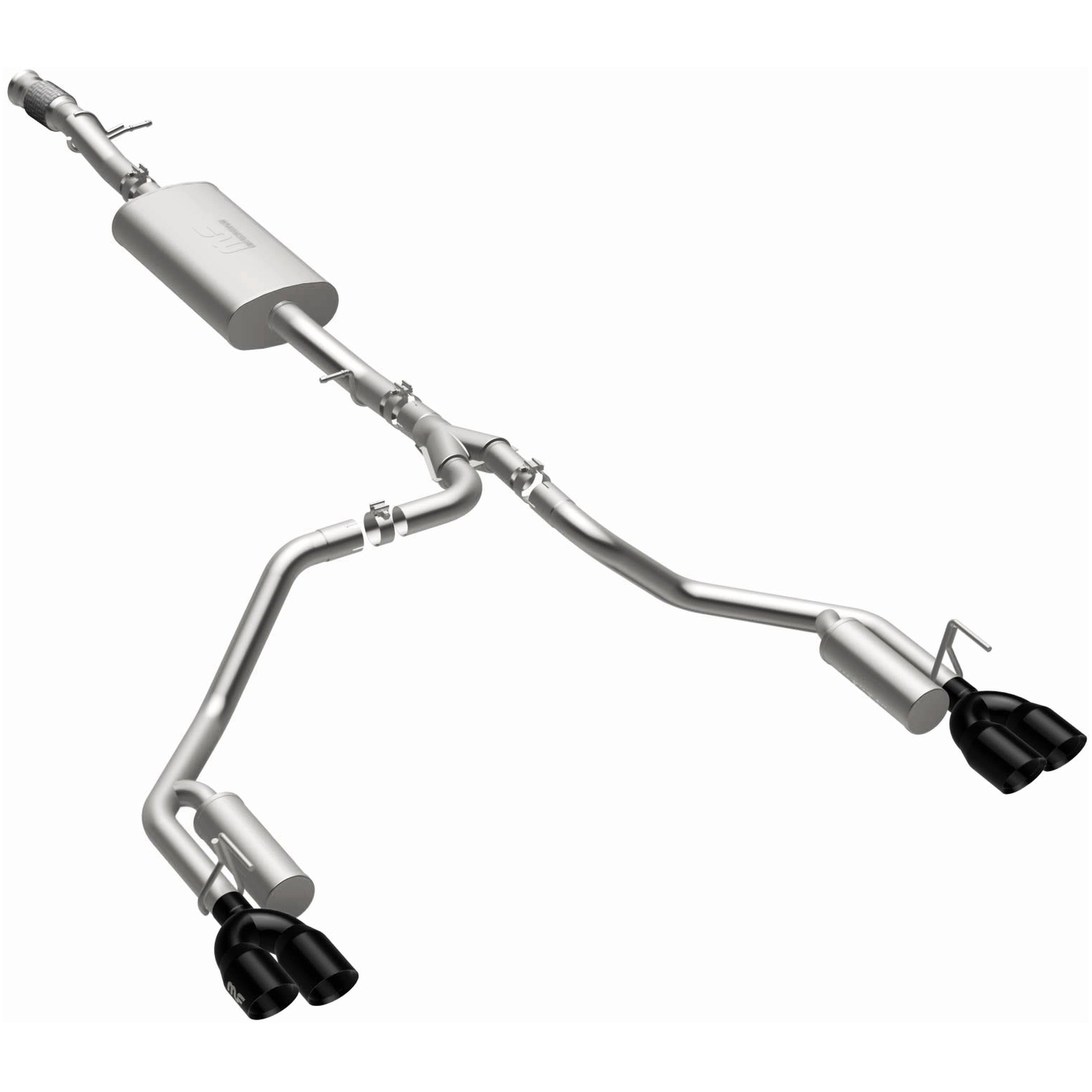 21-26 Cadillac Escalade / Chevrolet Tahoe / GMC Yukon Street Series Cat-Back Exhaust System Black Chrome