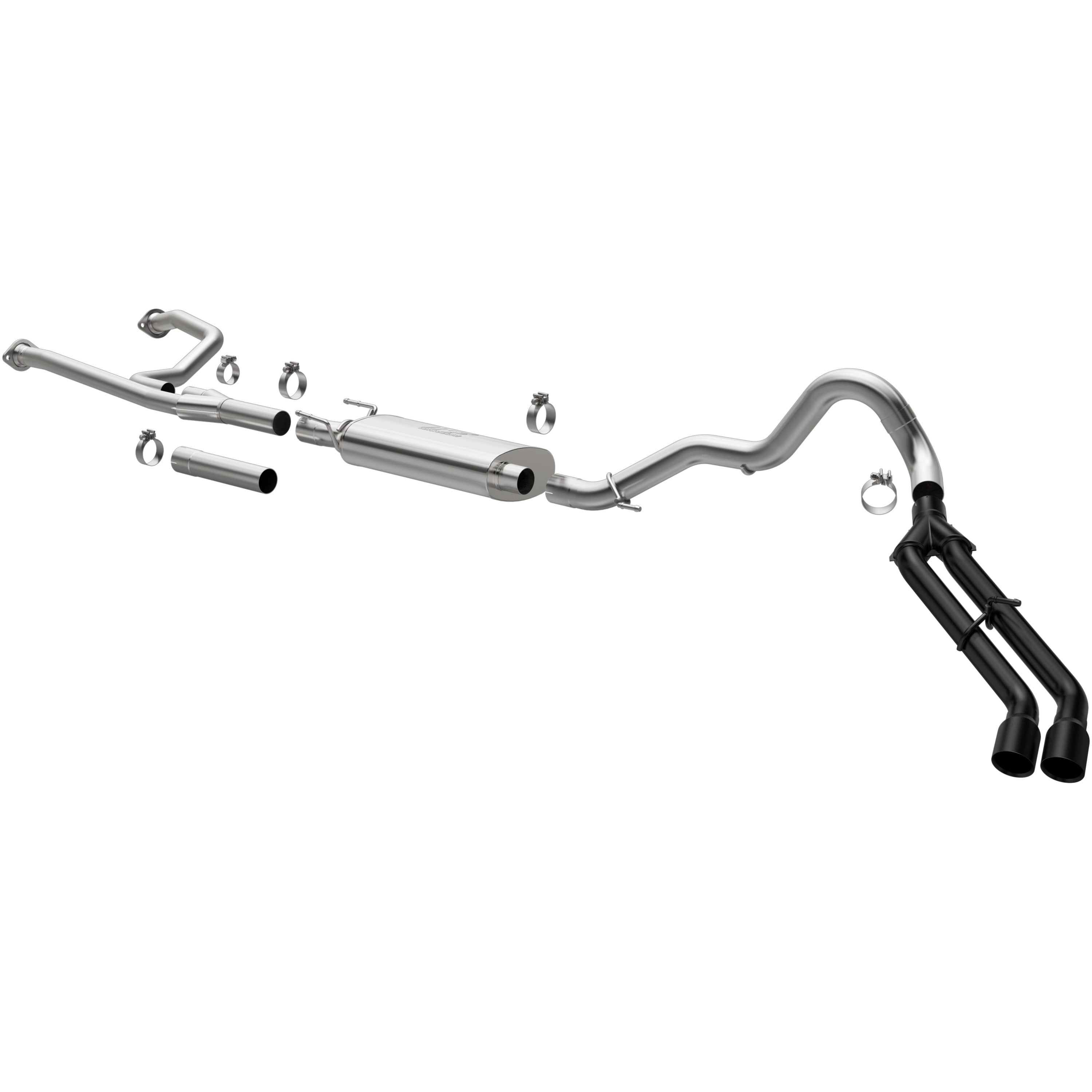 22-26 Toyota Tundra Street Series Cat-Back Exhaust System Black Coated