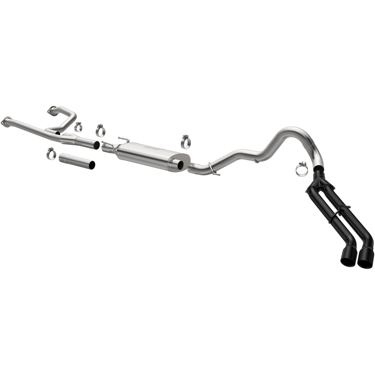 22-26 Toyota Tundra Street Series Cat-Back Exhaust System Black Coated