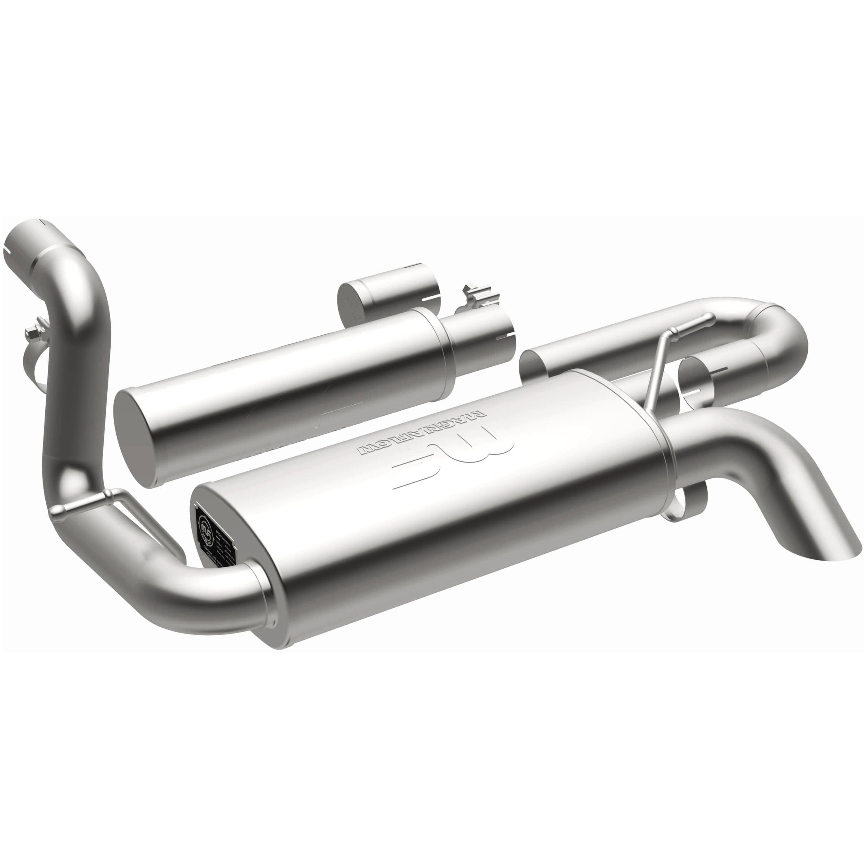18-26 Jeep Wrangler Overland Series Axle-Back Exhaust System
