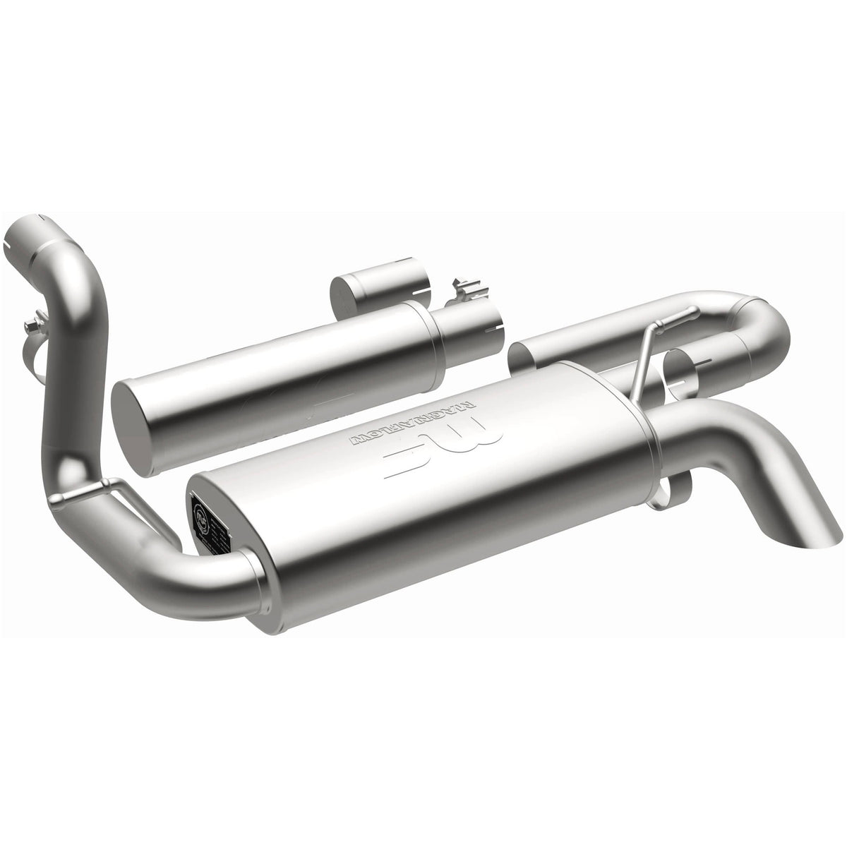 18-26 Jeep Wrangler Overland Series Axle-Back Exhaust System
