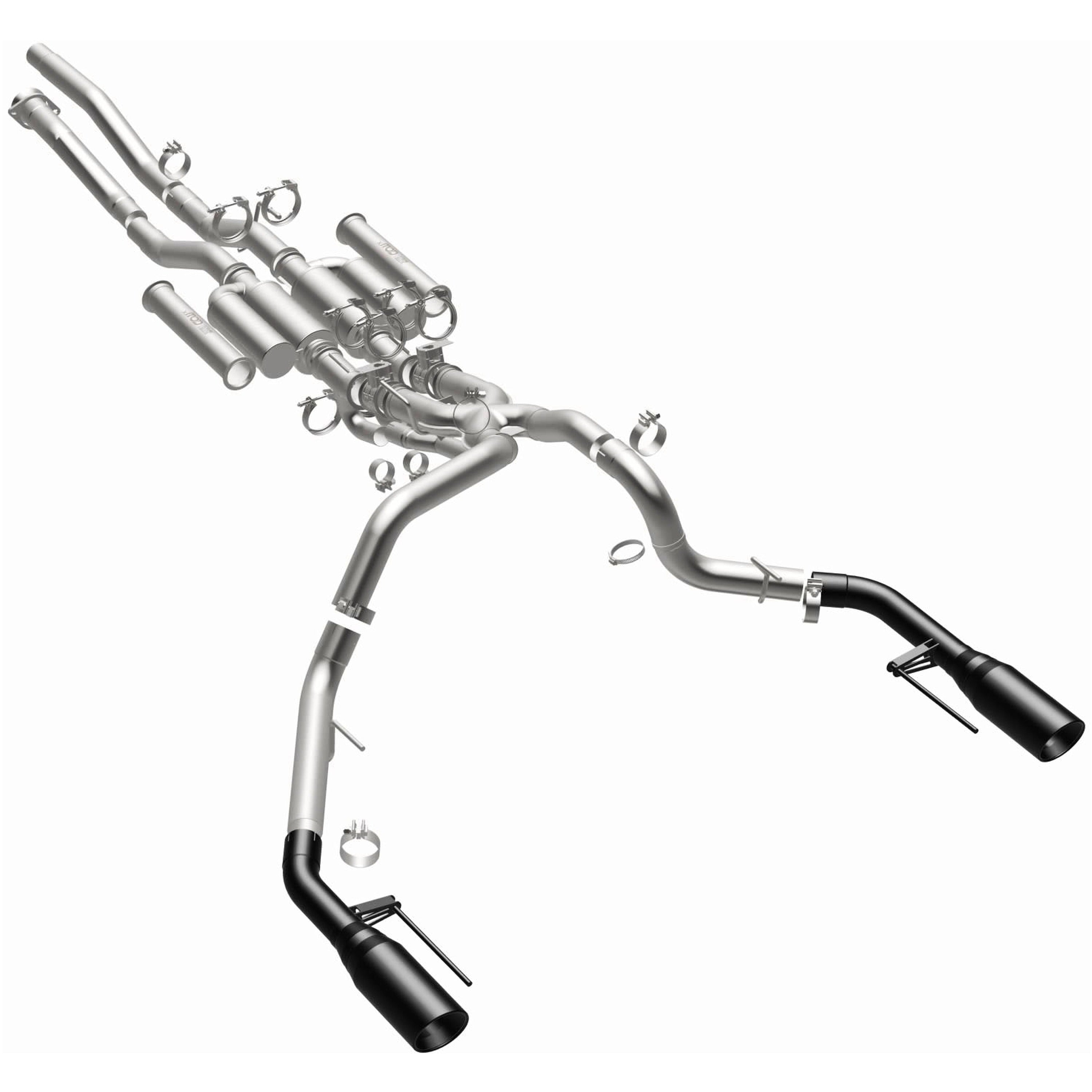 21-26 Ford F-150 Raptor R xMOD Series Cat-Back Exhaust System Black Coated Tips