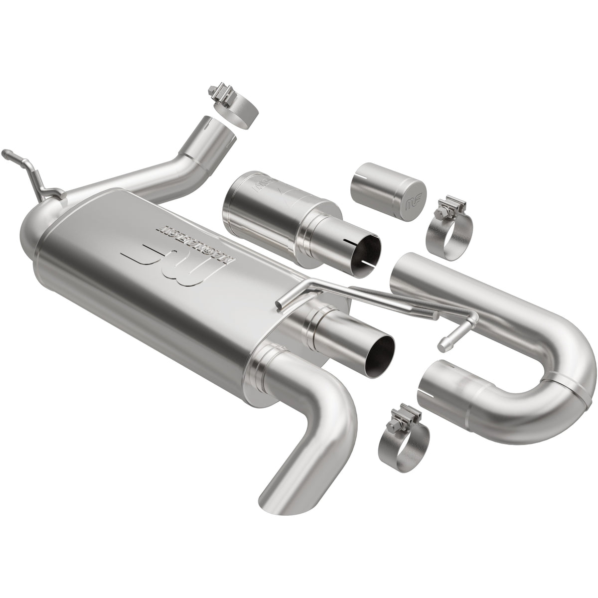 18 Jeep Wrangler Overland Series Axle-Back Exhaust System