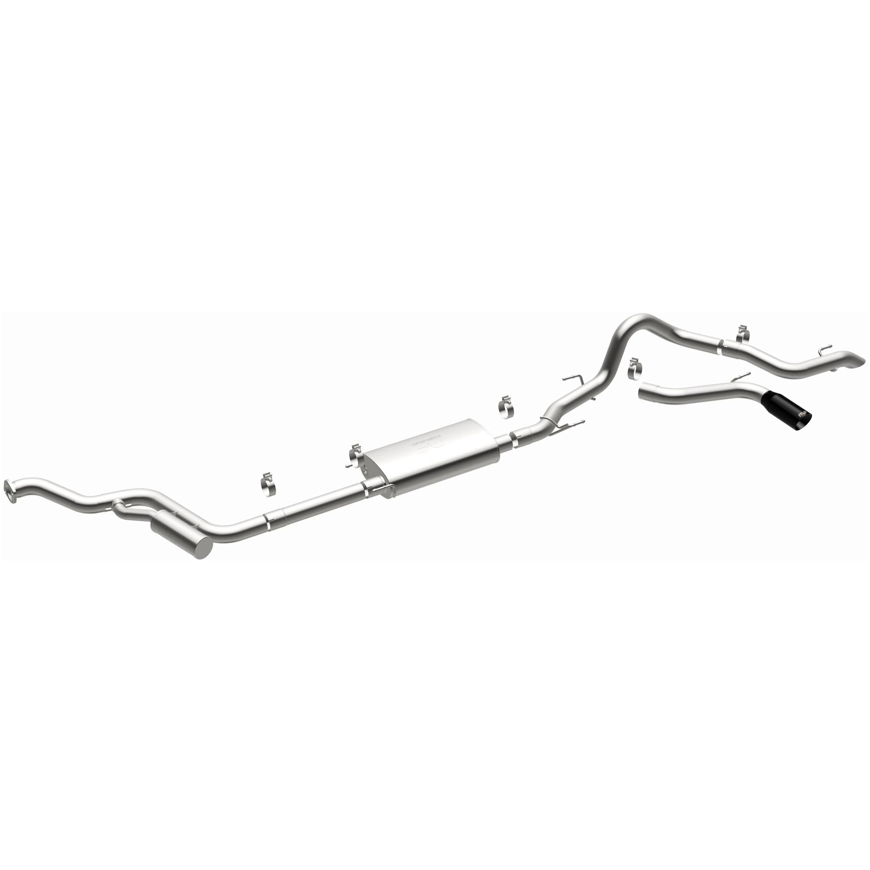 24-26 Toyota Tacoma Overland Series Cat-Back Exhaust System Black Chrome