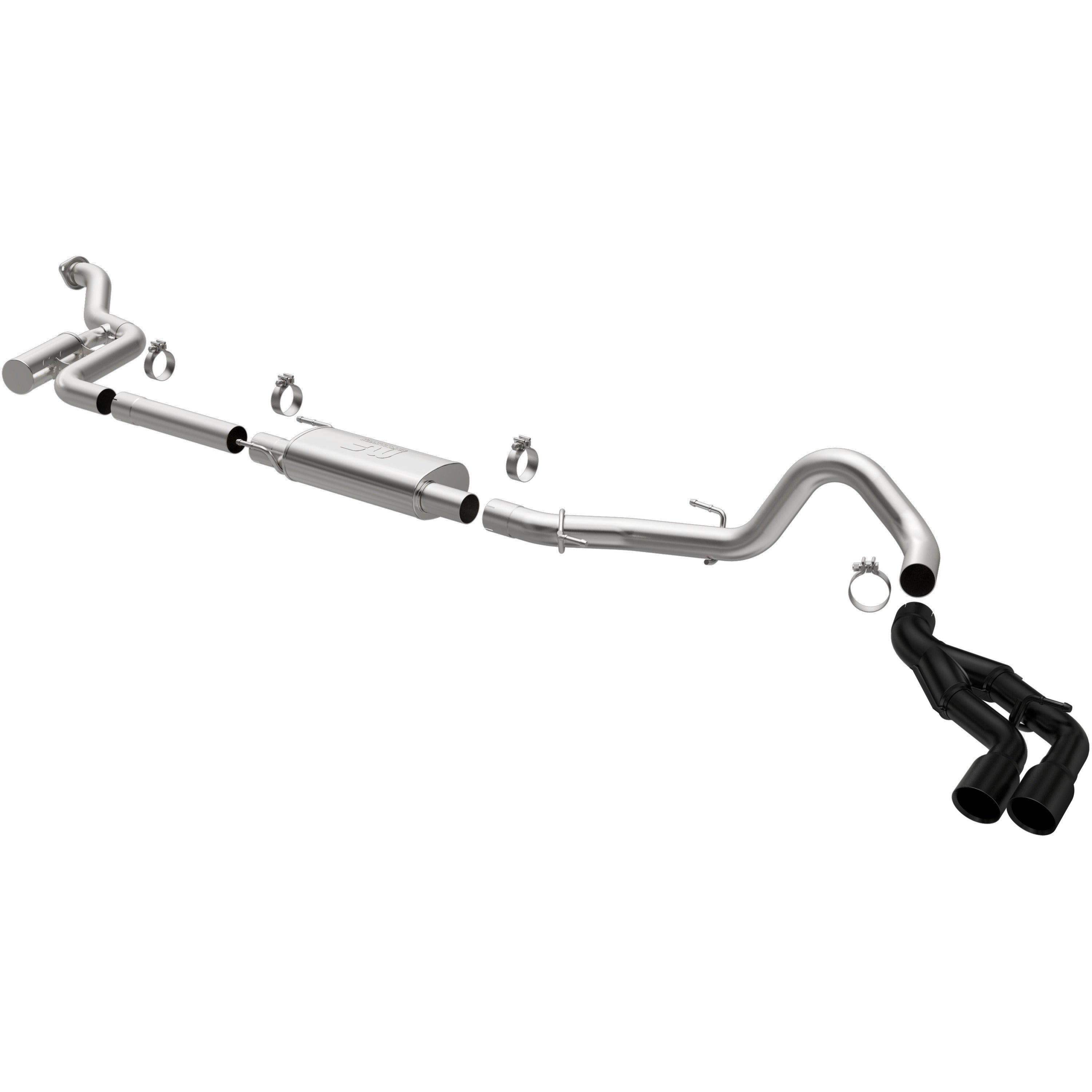 24-26 Toyota Tacoma SPEQ Series Cat-Back Exhaust System Black Coated