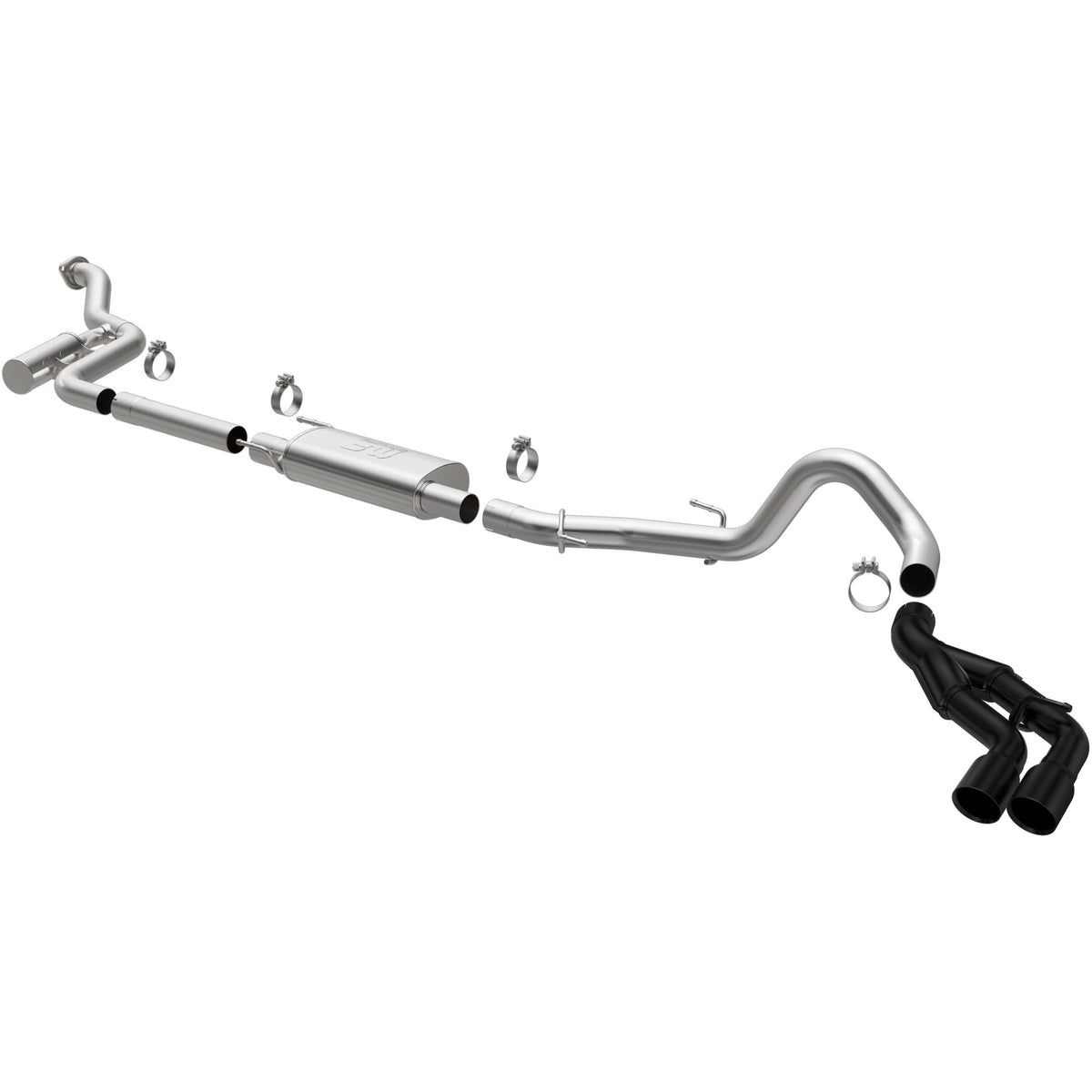 24-26 Toyota Tacoma SPEQ Series Cat-Back Exhaust System Black Coated
