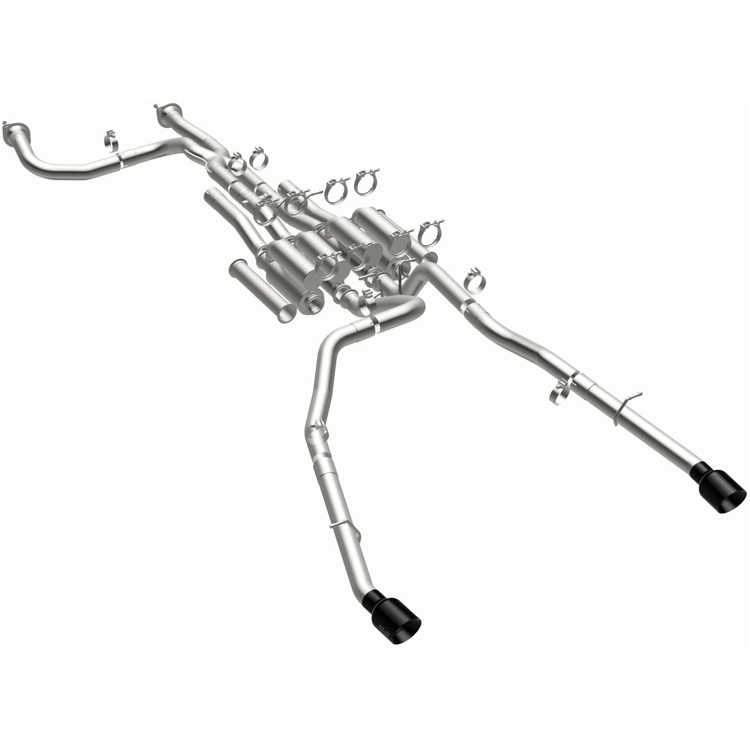 25-26 Ram 1500 RHO xMOD Series Cat-Back Exhaust System Black Chrome Tips