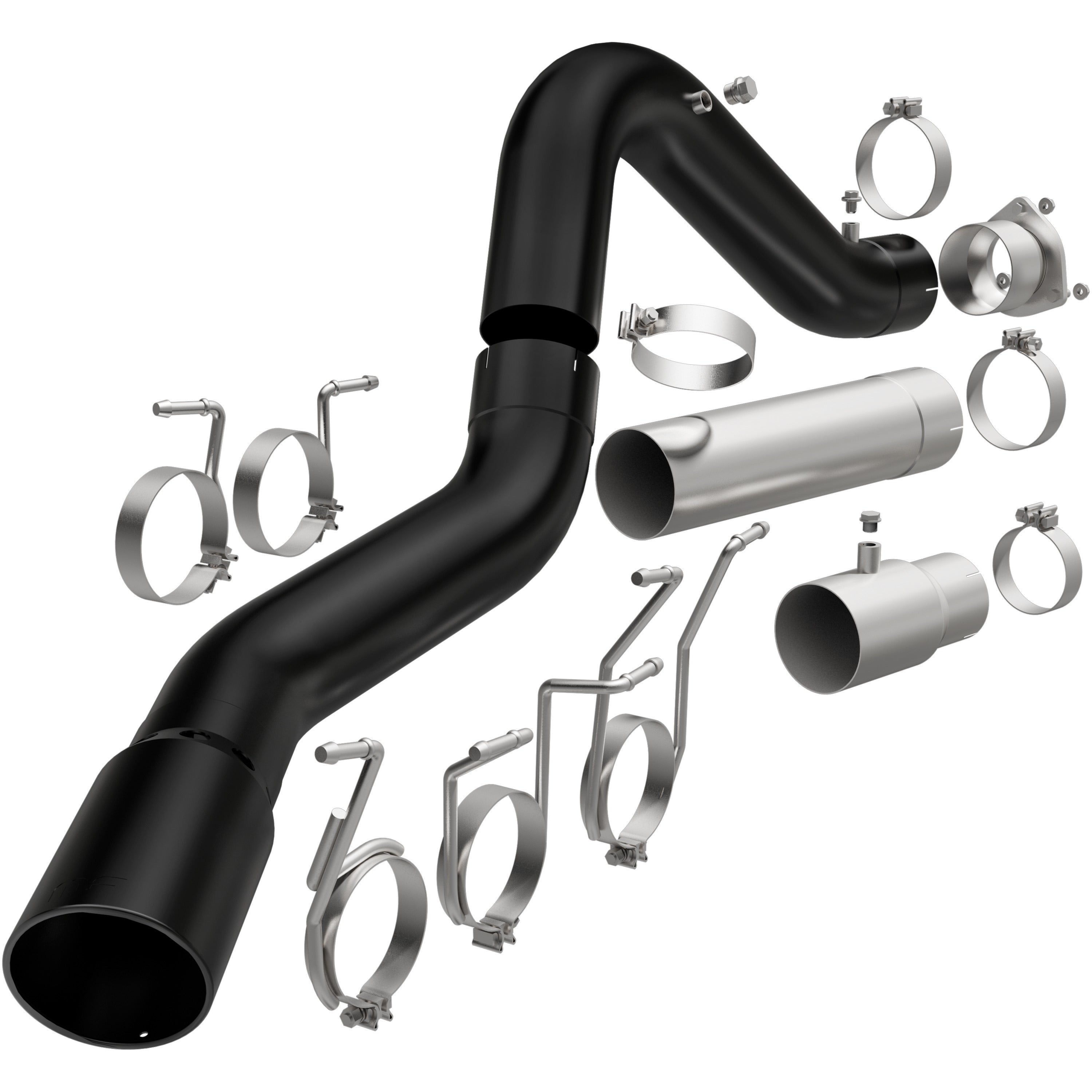 20-26 Chevrolet Silverado 2500/3500 HD / GMC Sierra 2500/3500 HD Black Series 5in. DPF-Back Exhaust System Black Coated