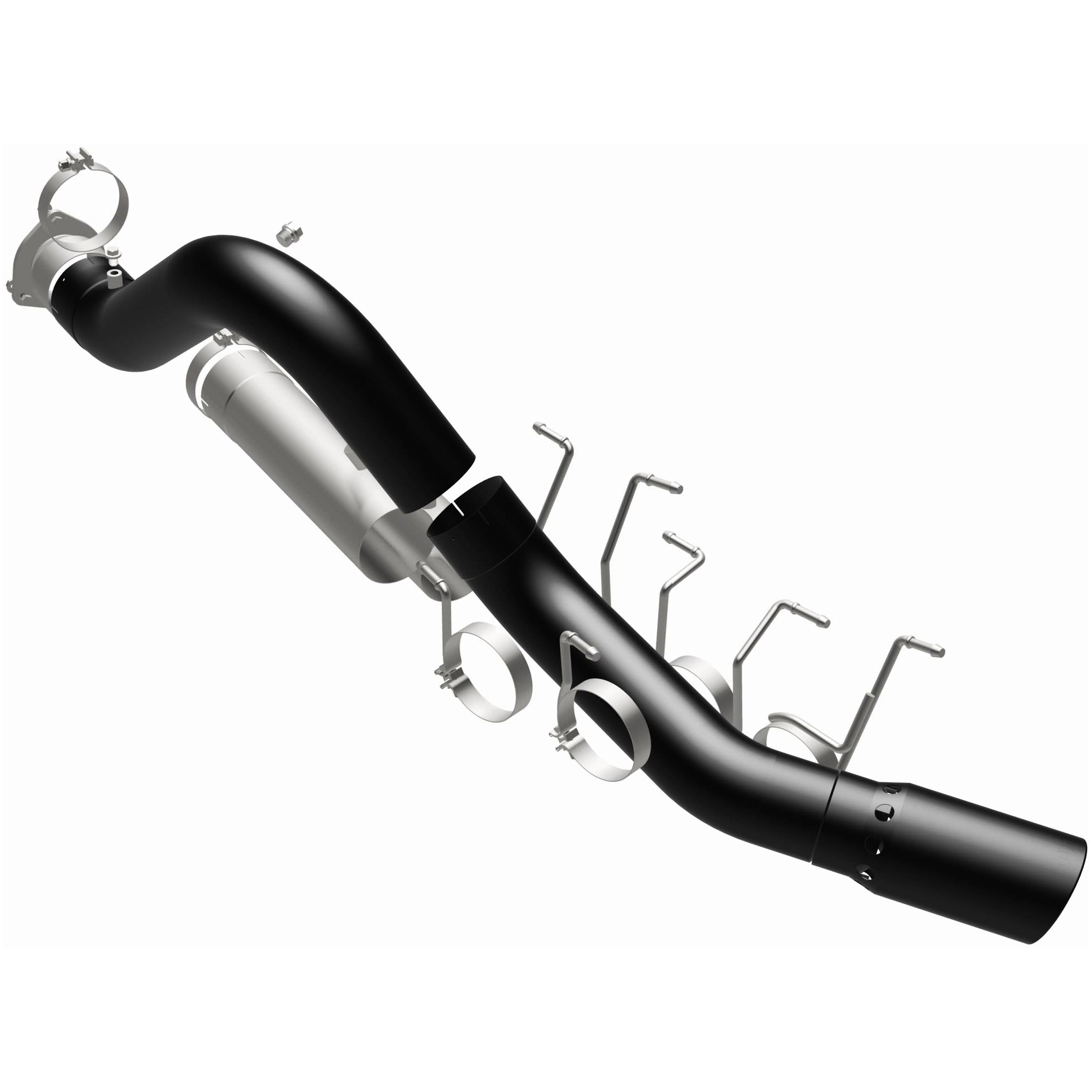 20-26 Chevrolet Silverado 2500/3500 HD / GMC Sierra 2500/3500 HD Black Series 5in. DPF-Back Exhaust System Black Coated
