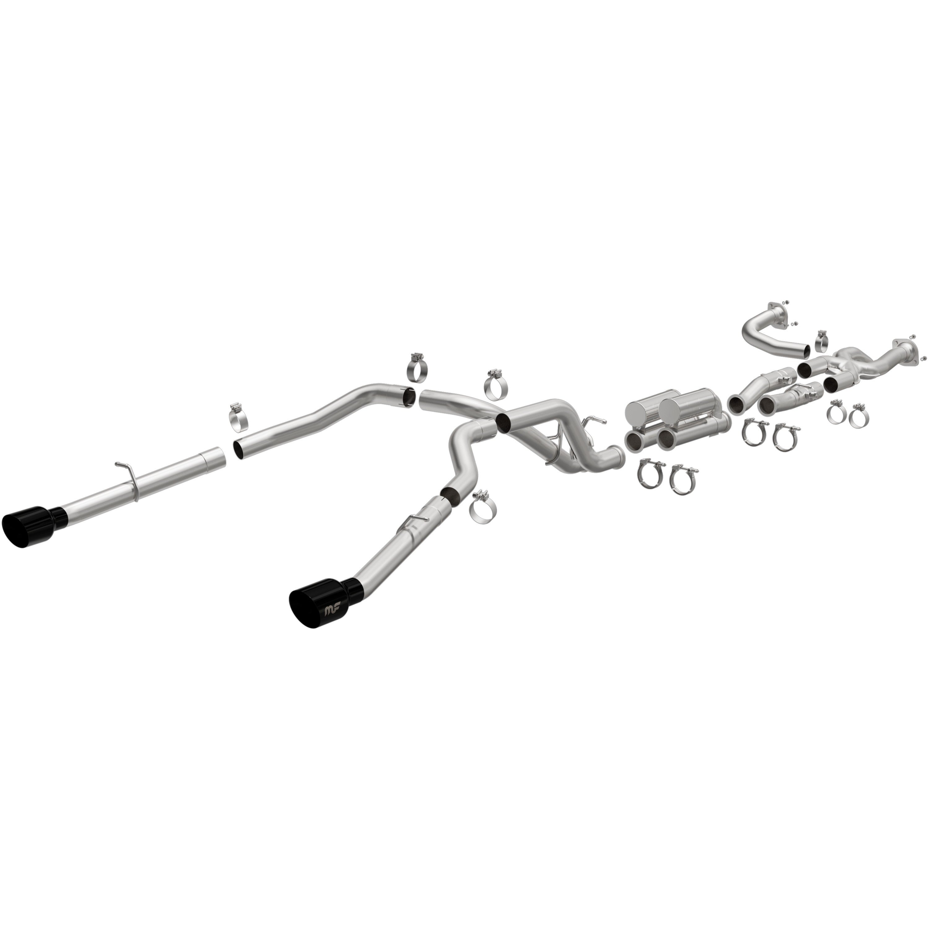 25-26 Ram 1500 RHO SPEQ Series Cat-Back Exhaust System Black Chrome