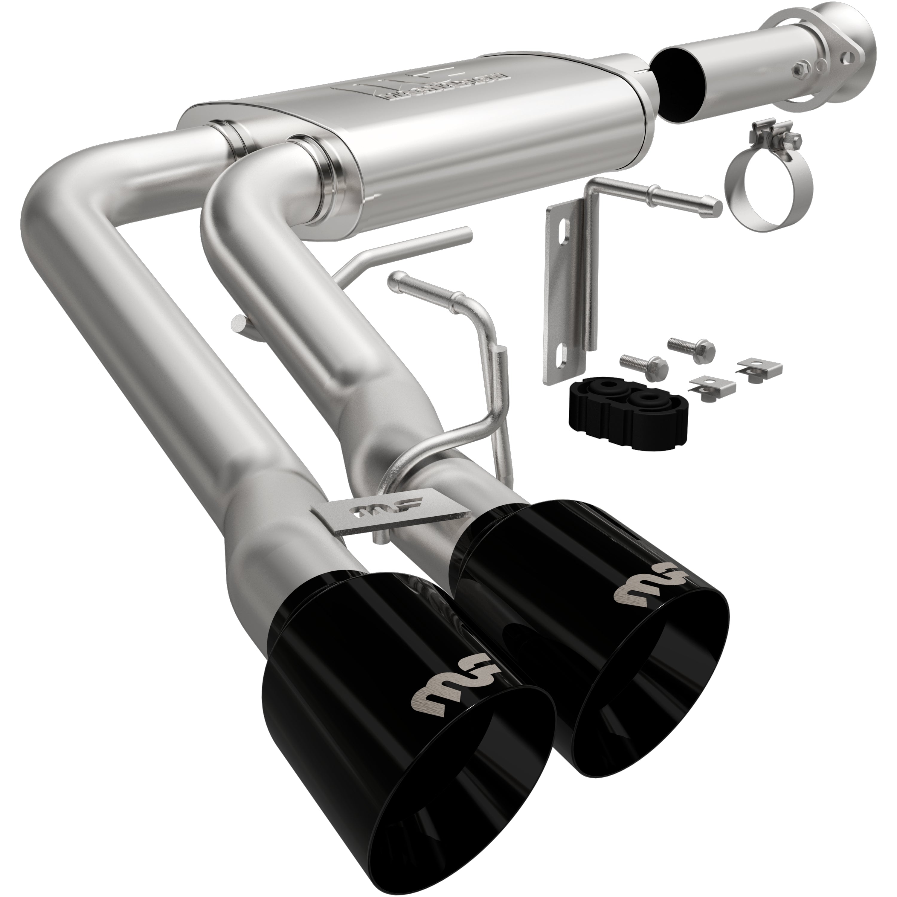 21-26 Ford F-150 SPEQ Series Cat-Back Exhaust System Black Chrome