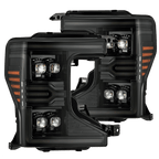 20-22 Ford F-250/350/450/550 Super Duty NOVA-Series LED Projector Headlights Alpha-Black - Apollo Off-Road