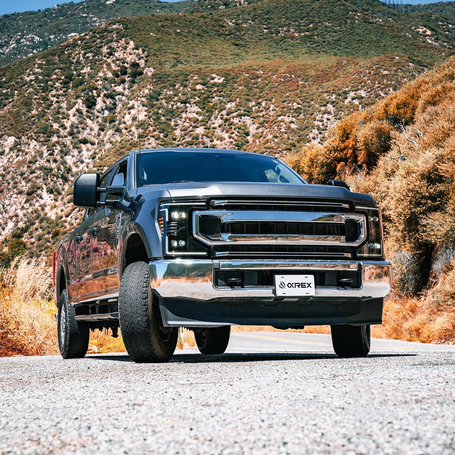 20-22 Ford F-250/350/450/550 Super Duty NOVA-Series LED Projector Headlights Chrome - Apollo Off-Road