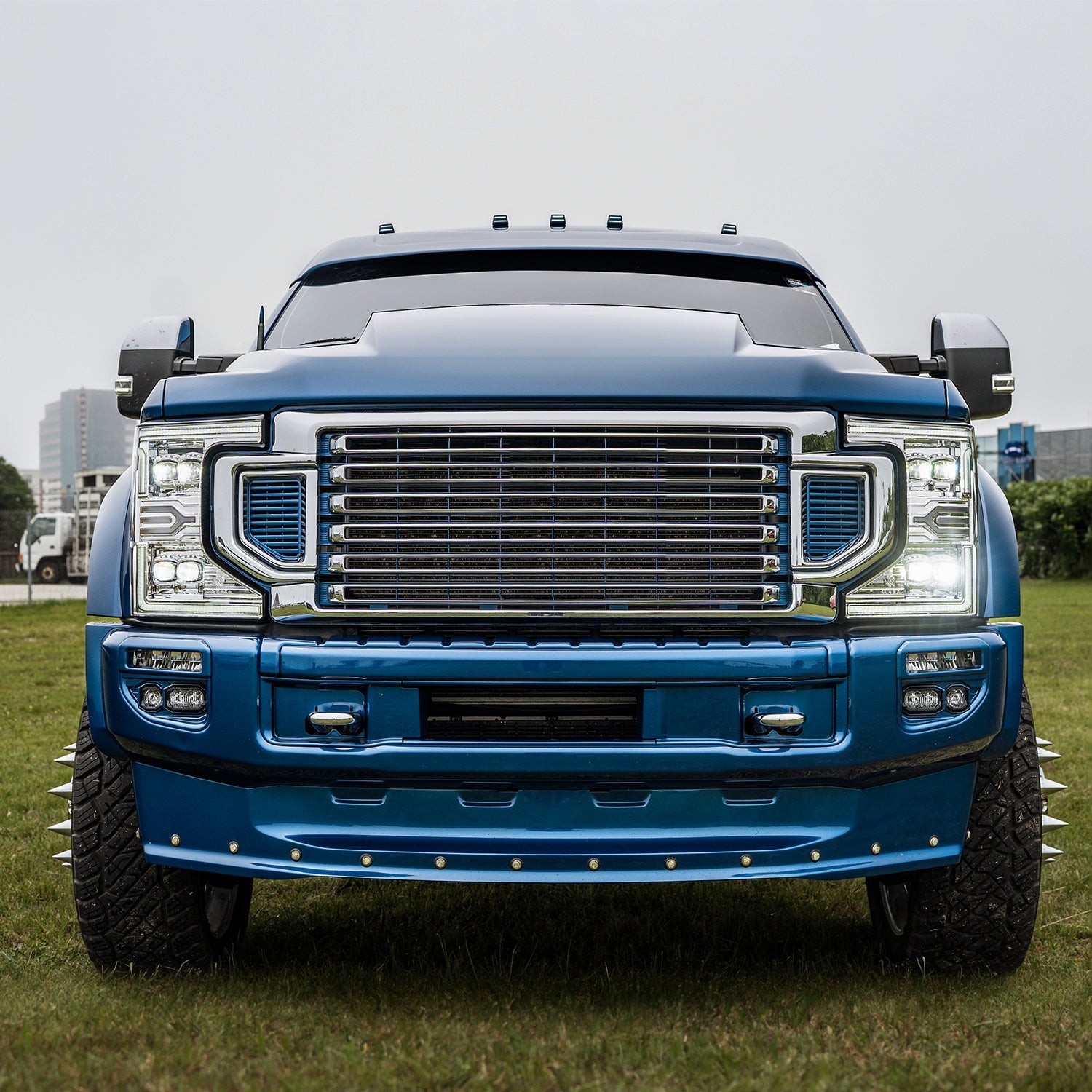 20-22 Ford F-250/350/450/550 Super Duty NOVA-Series LED Projector Headlights Chrome - Apollo Off-Road