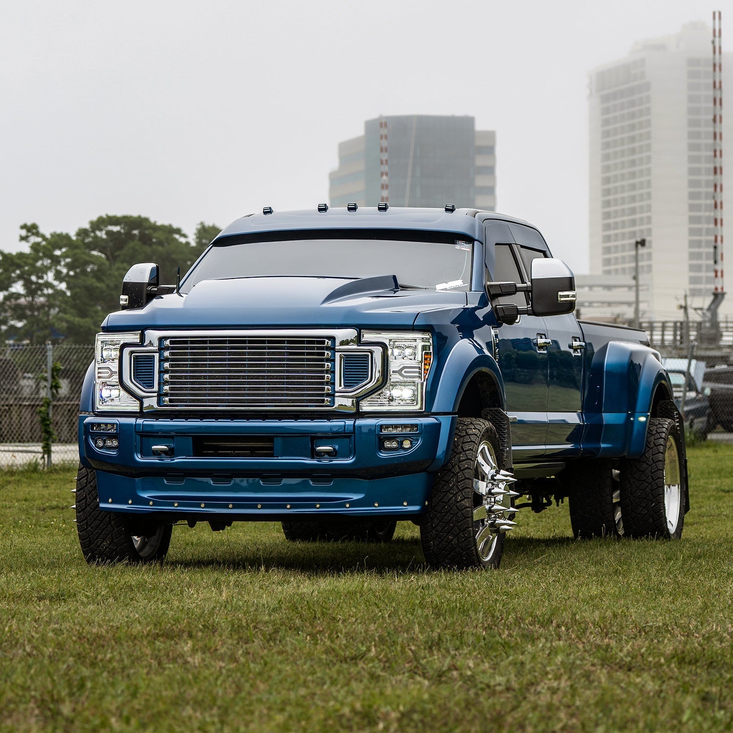 20-22 Ford F-250/350/450/550 Super Duty NOVA-Series LED Projector Headlights Chrome - Apollo Off-Road