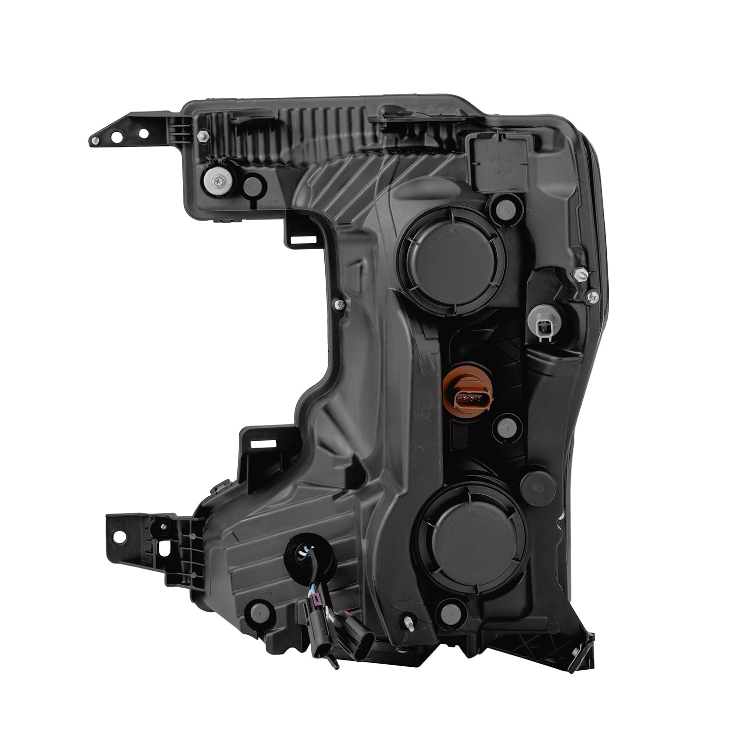 20-22 Ford Super Duty PRO-Series Halogen Projector Headlights Alpha-Black - Apollo Off-Road