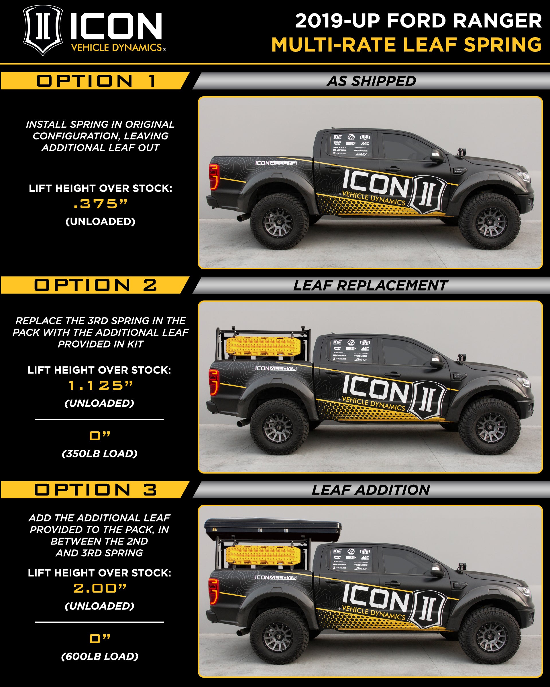 20-23 Ford Ranger 0-3.5" Stage 8 Suspension System With Tubular UCA Steel Knuckle - Apollo Off-Road