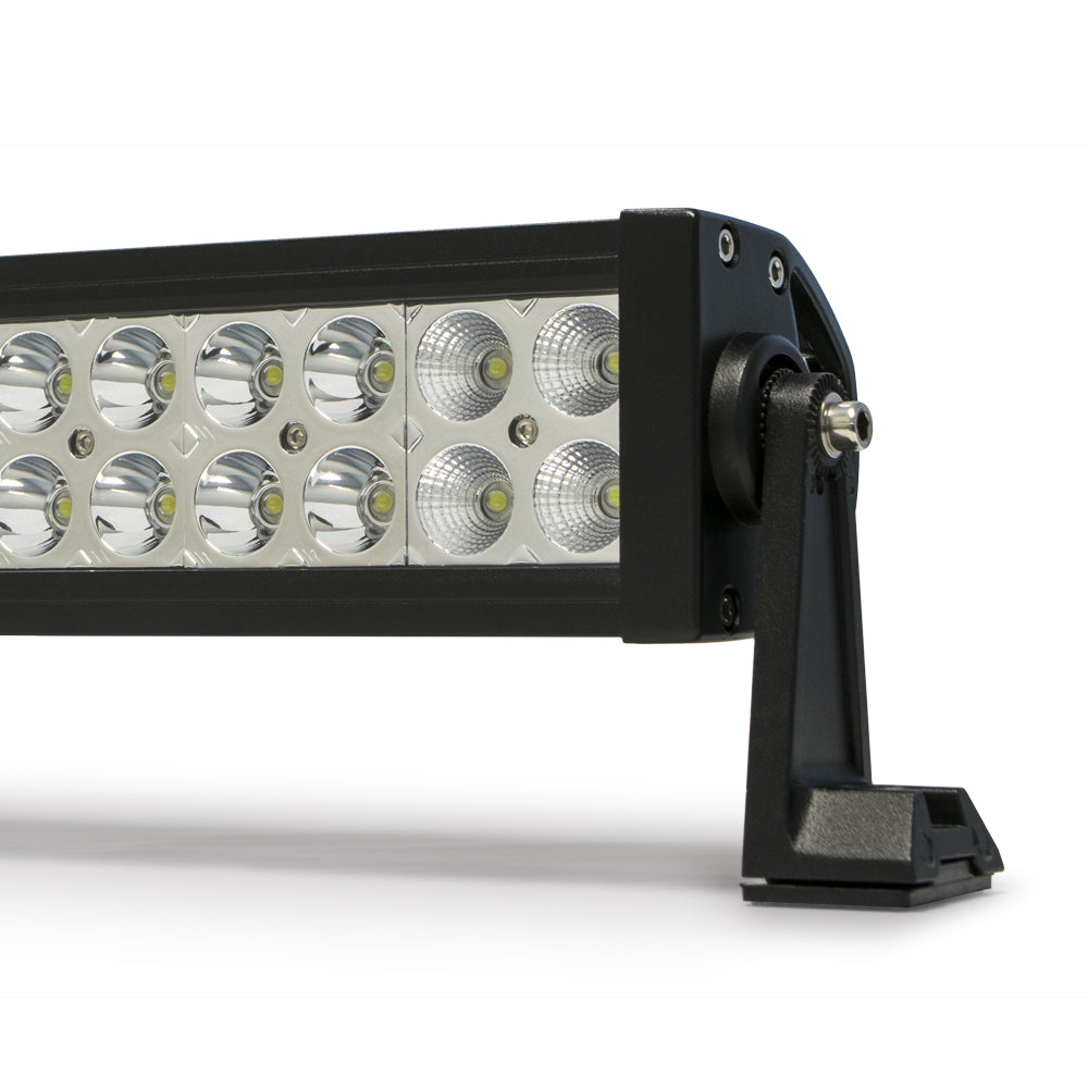 20 in. Dual Row LED Light Bar; Chrome Face - Apollo Off-Road