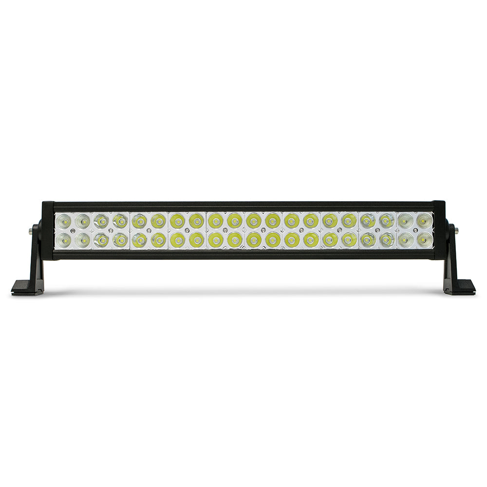 20 in. Dual Row LED Light Bar; Chrome Face - Apollo Off-Road
