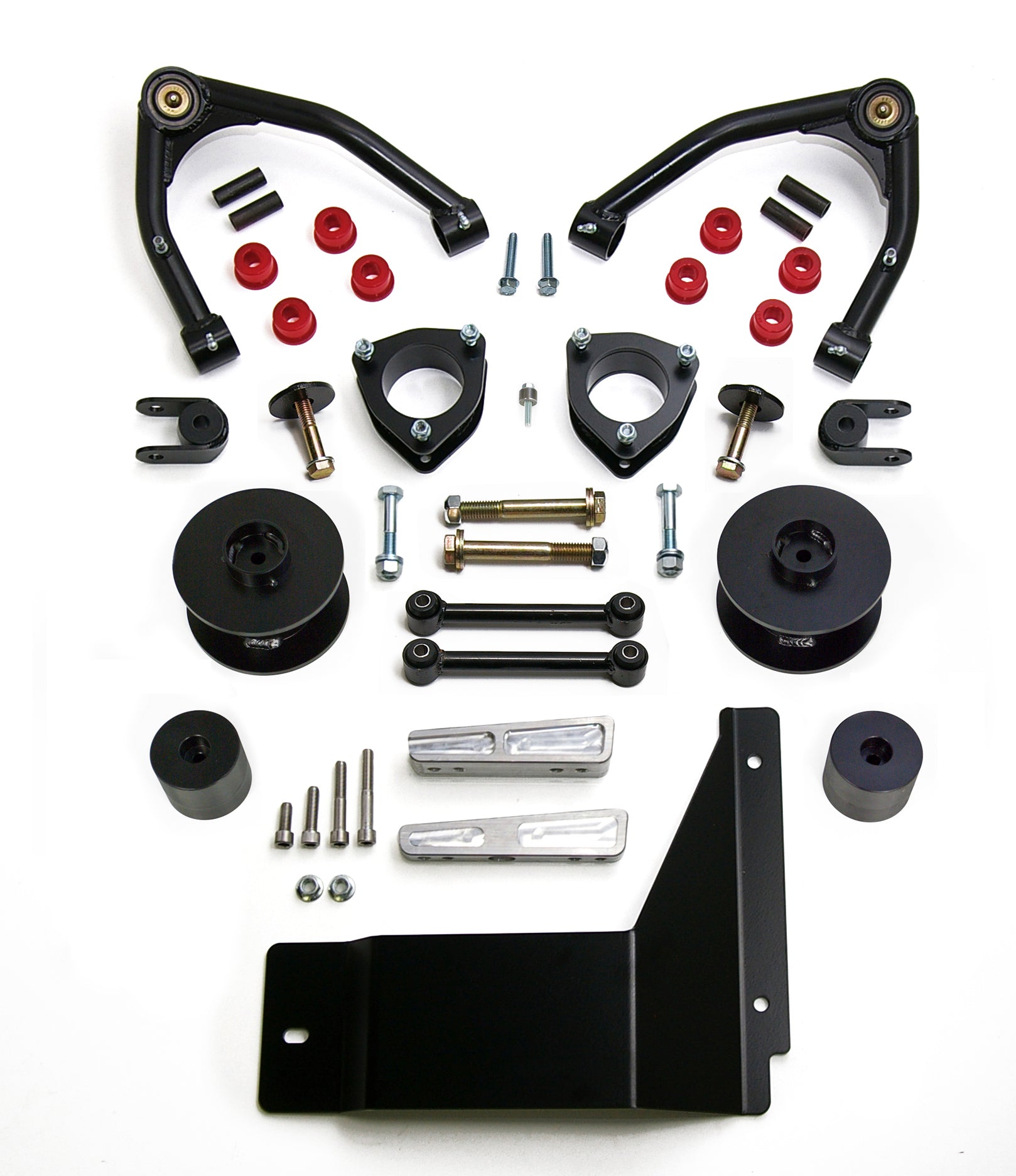2007-14 GM Tahoe/Suburban/Yukonon XL 4'' F With 3.0'' R SST Lift Kit-Cast Steel UCAs - Apollo Off-Road