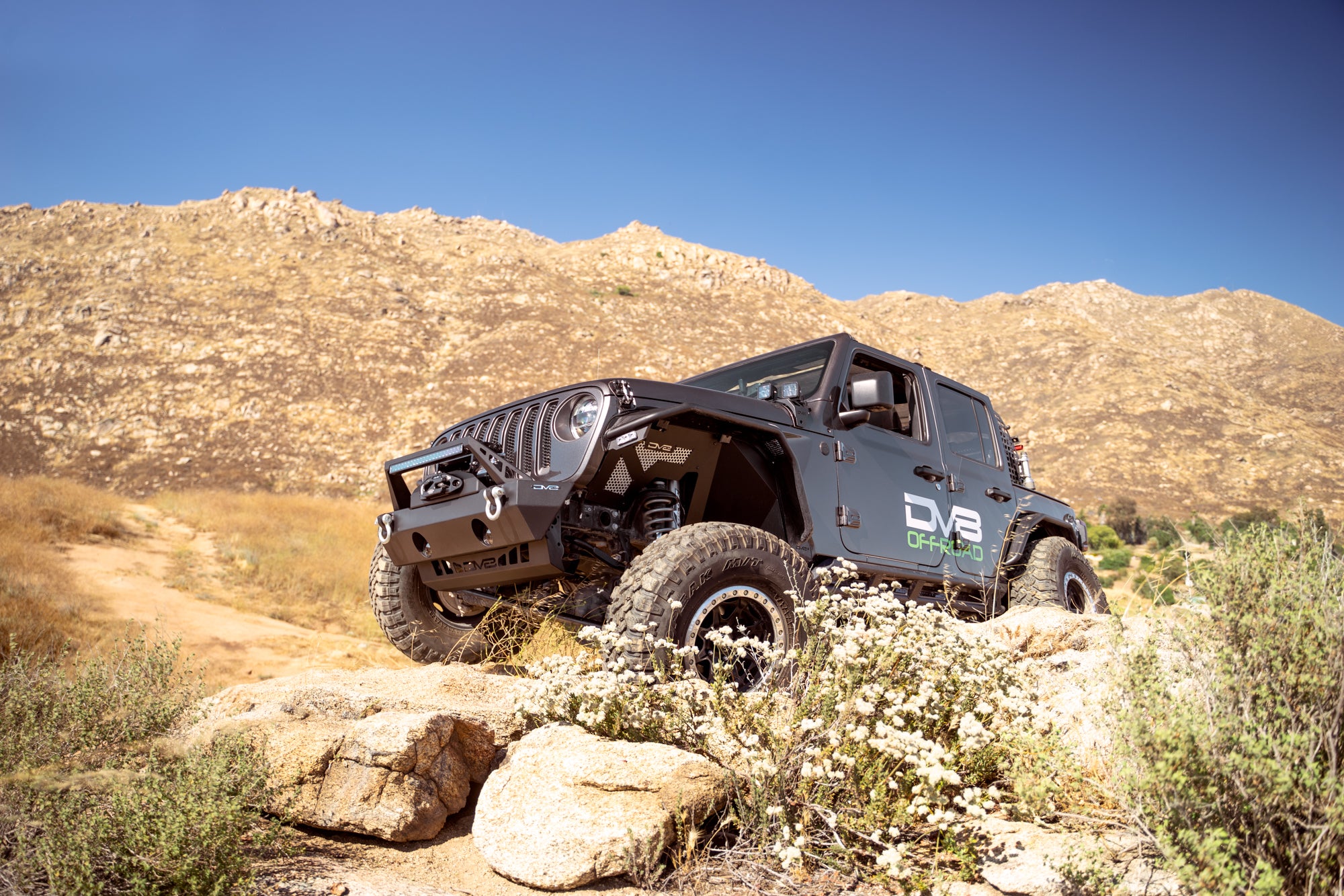 2007+ Jeep JK, JL, and JT FS-25 Stubby Front Bumper - Apollo Off-Road