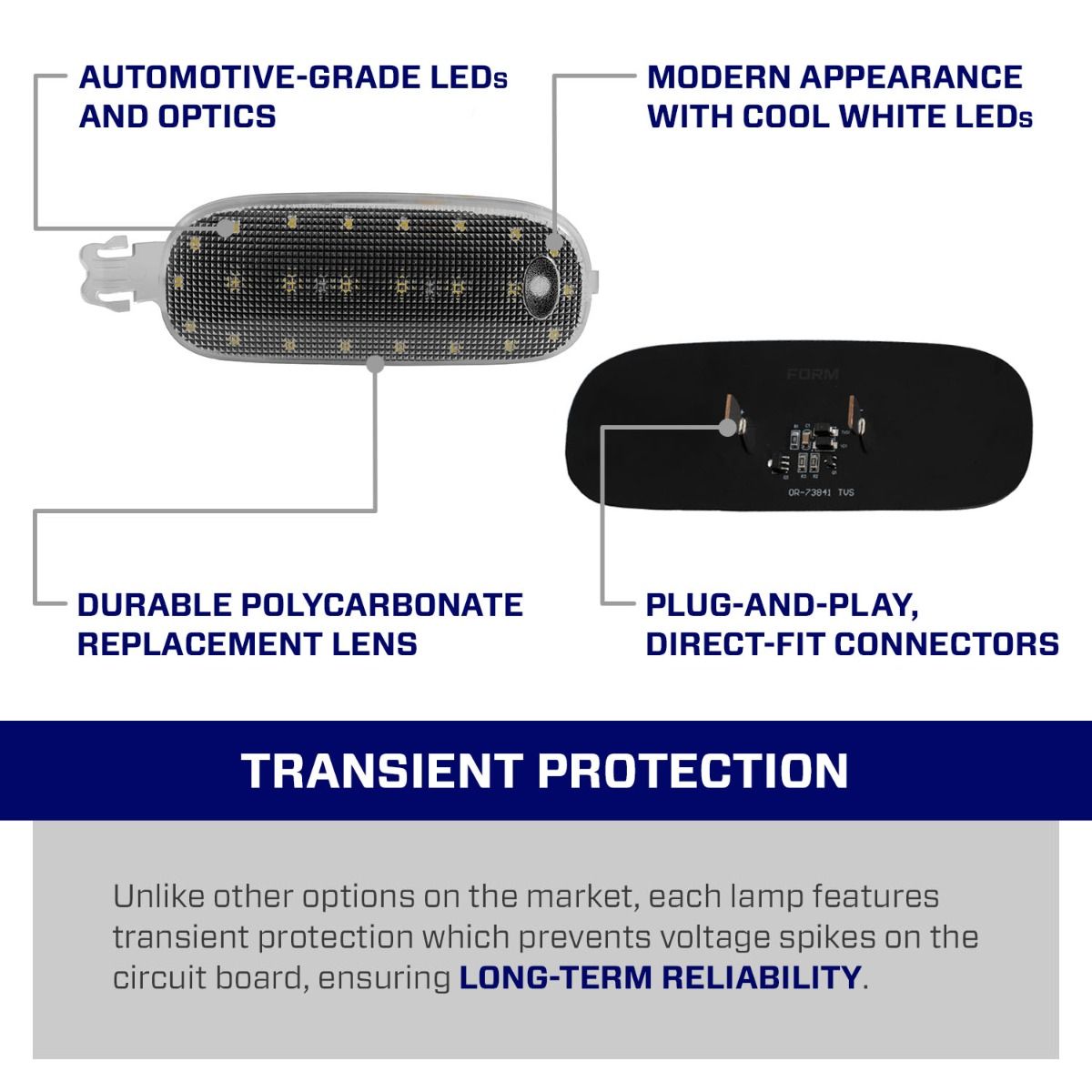 Form Lighting 2009-2023 Dodge Ram 1500 Dome Light
