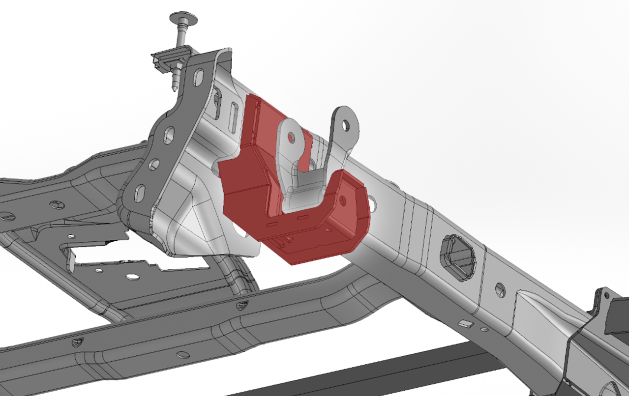 Foutz Motorsports Fabricated Rear Shackle Hanger - stock location 2010-2014 Ford F-150 SVT Raptor