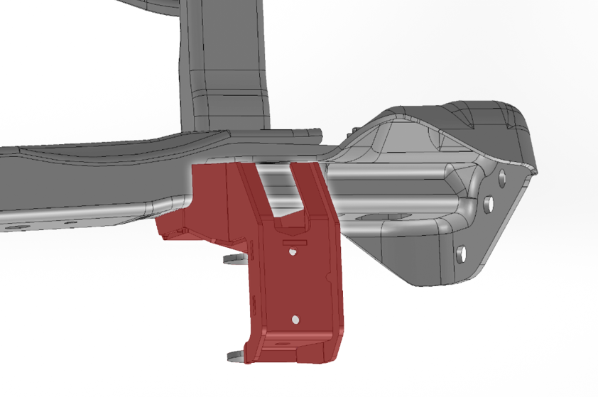 Foutz Motorsports Fabricated Rear Shackle Hanger - stock location 2010-2014 Ford F-150 SVT Raptor