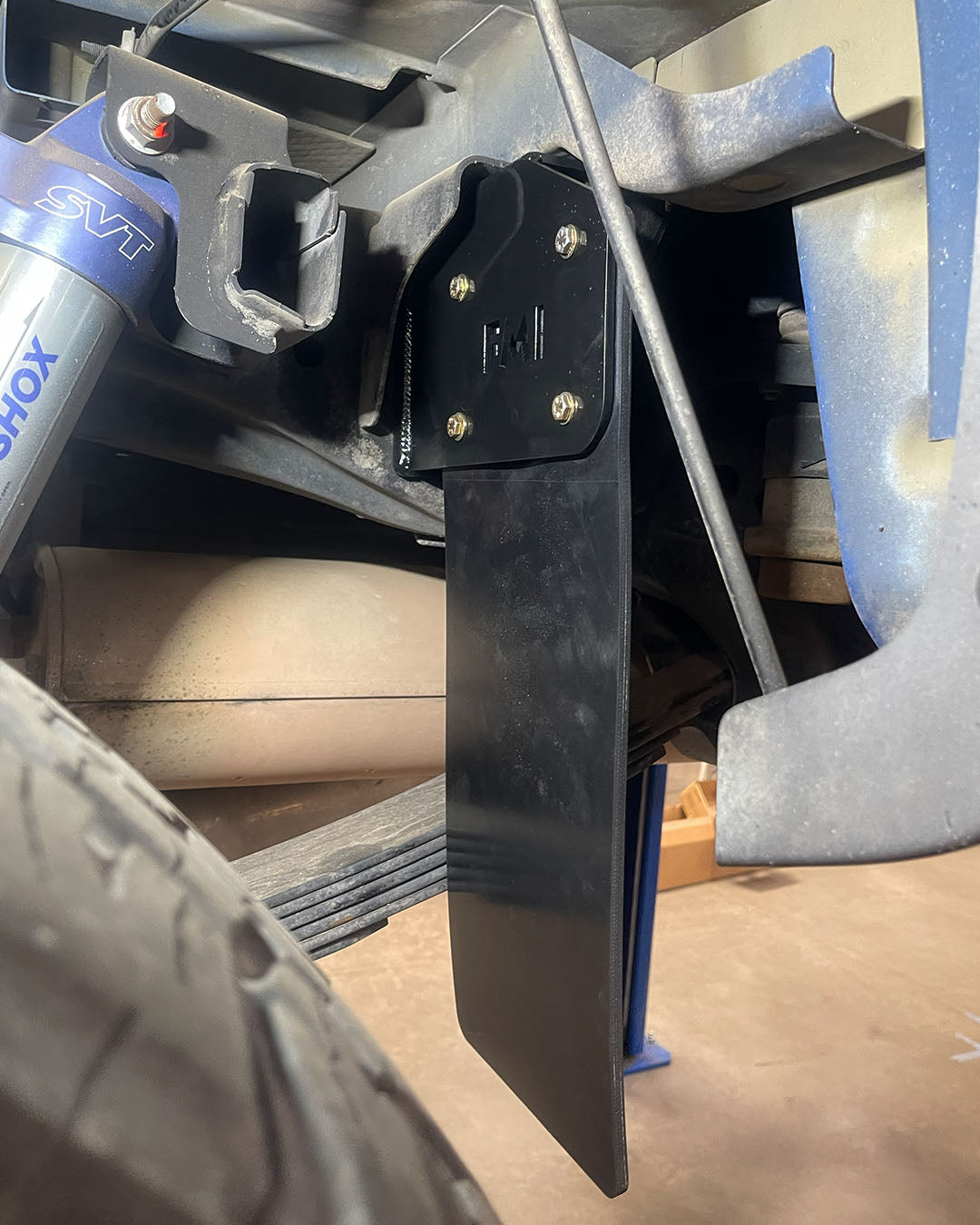 Foutz Motorsports 2010-2014 Gen 1 Raptor Rear Shock Guard Mud Flap Frame Mount Kit