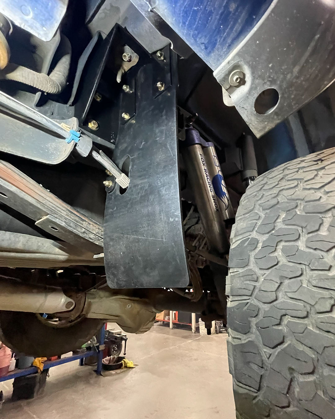 Foutz Motorsports 2010-2014 Gen 1 Raptor Rear Shock Guard Mud Flap Frame Mount Kit