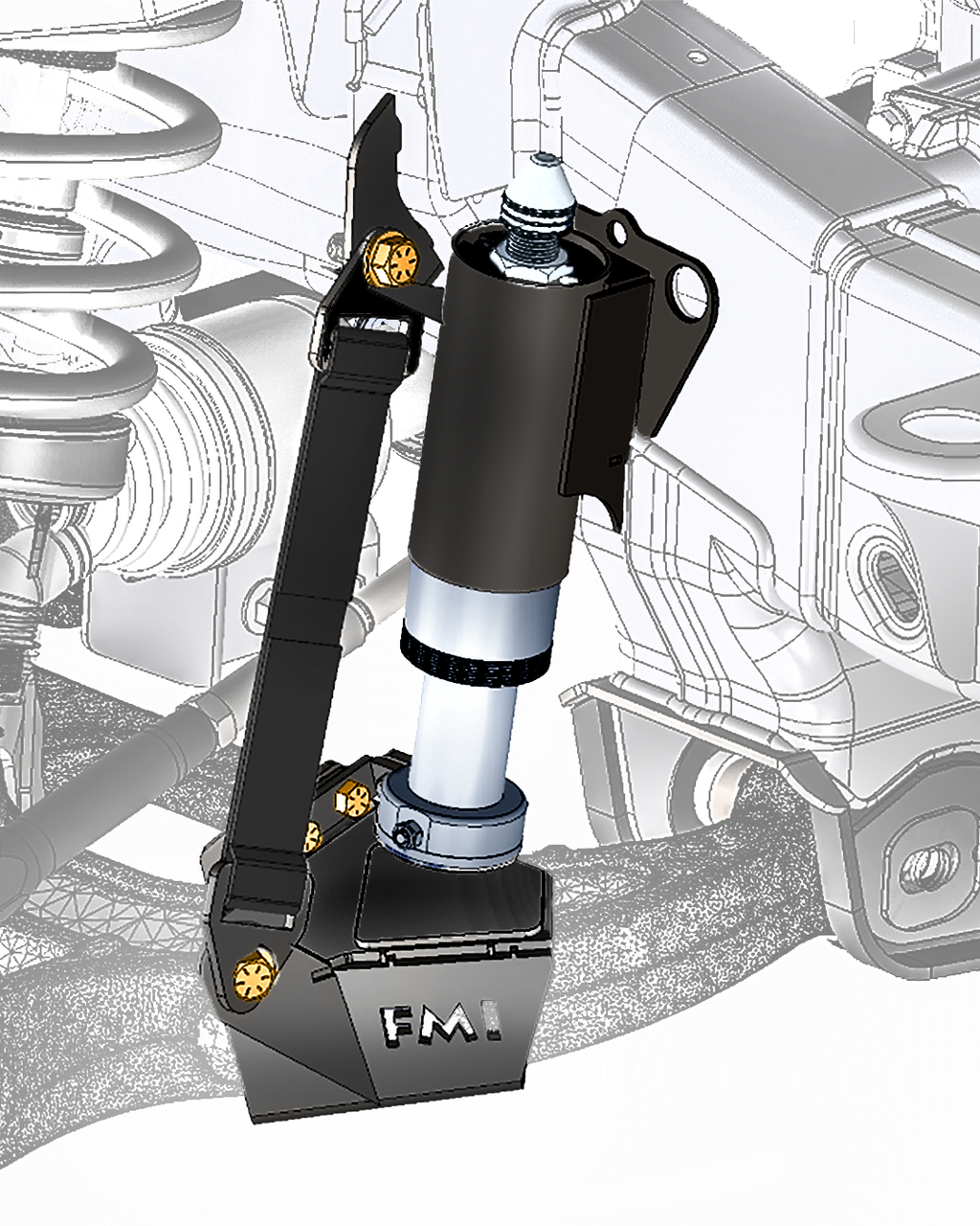 Foutz Motorsports Front Limit Strap & Bump Stop Kit - Stock Lower A-Arm 2010-2014 Ford F-150 SVT Raptor