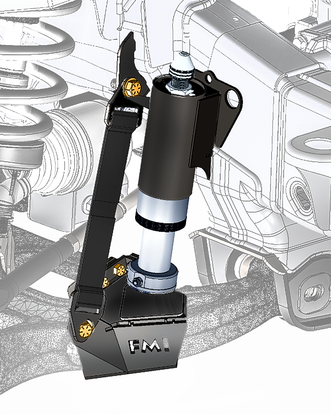 Foutz Motorsports Front Limit Strap & Bump Stop Kit - Stock Lower A-Arm 2010-2014 Ford F-150 SVT Raptor