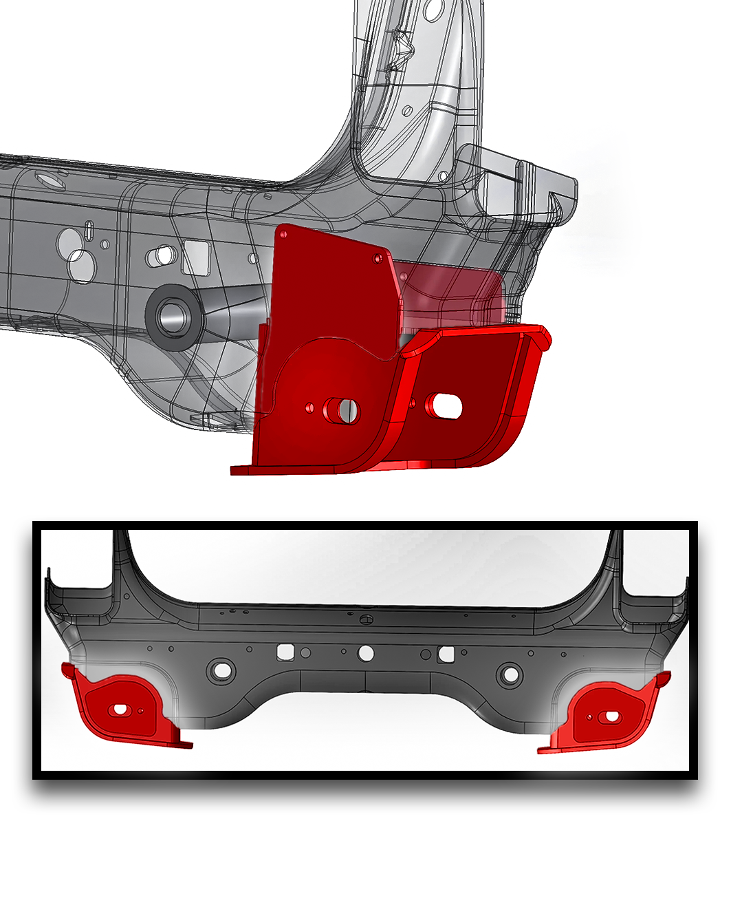Foutz Motorsports Front Lower Arm Pocket Replacement kit 2010-2014 Ford F-150 SVT Raptor