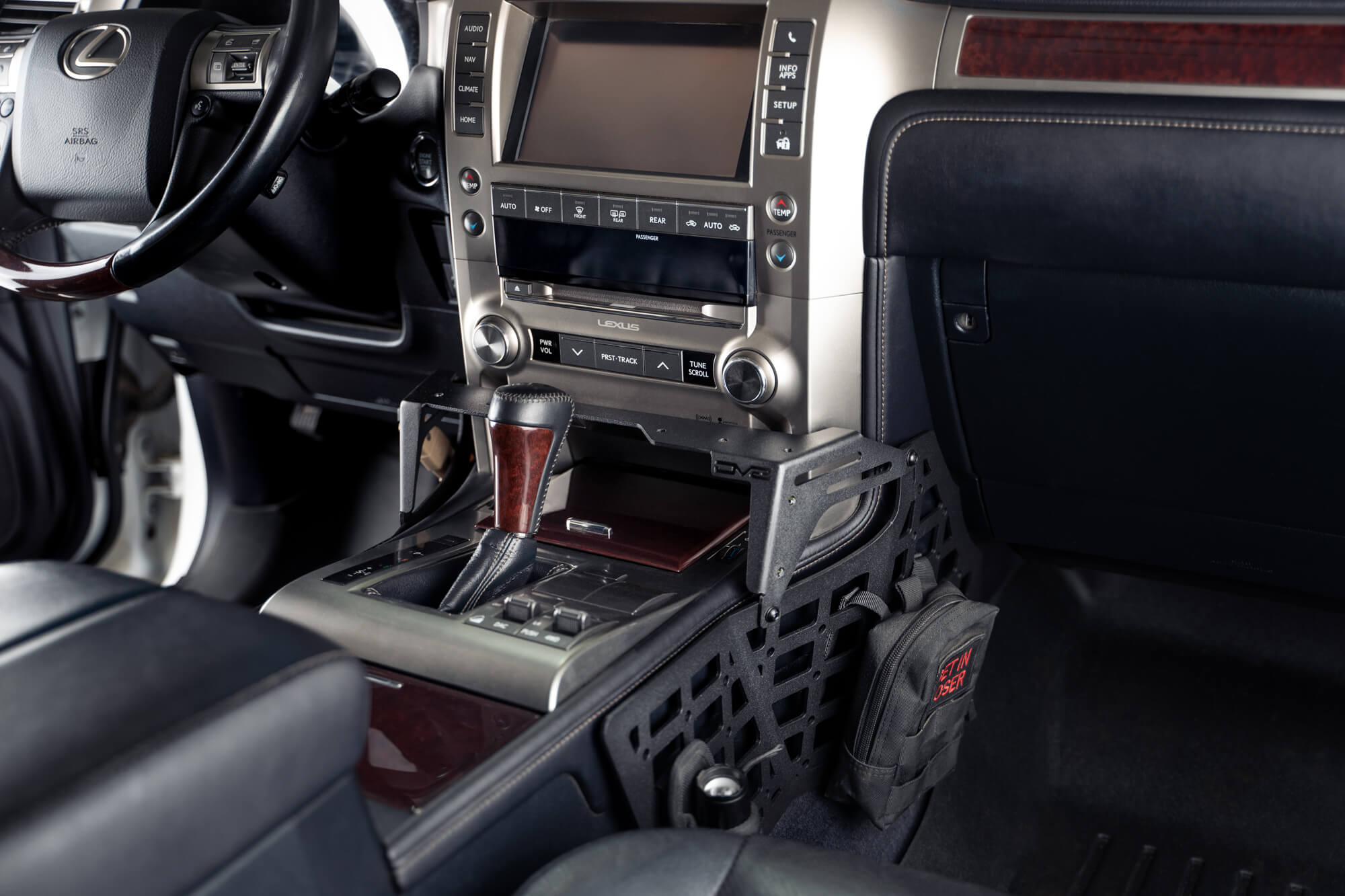 2010-2023 Lexus GX460 Center Console Molle Panels & Digital Device Bridge - Apollo Off-Road