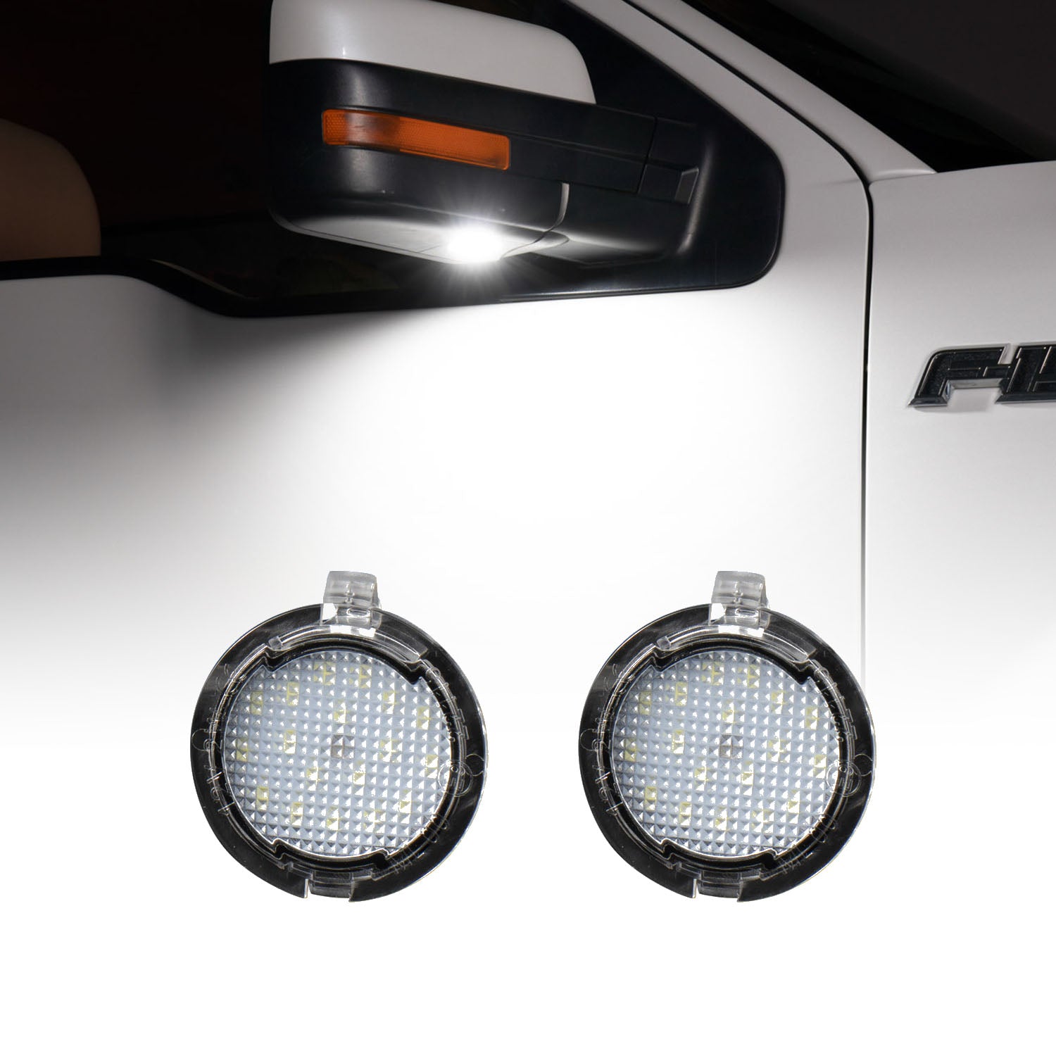 2007-2014 Ford F-150 Raptor LED Puddle Lights (pair) - Apollo Off-Road