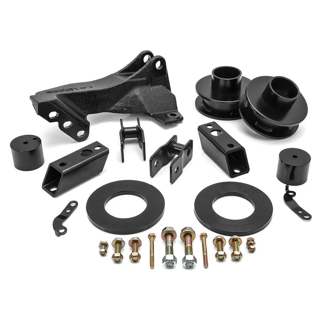 2011-18 Ford F250/F350/F450 2.5'' Leveling Kit With Track Bar Relocation Bracket - Apollo Off-Road