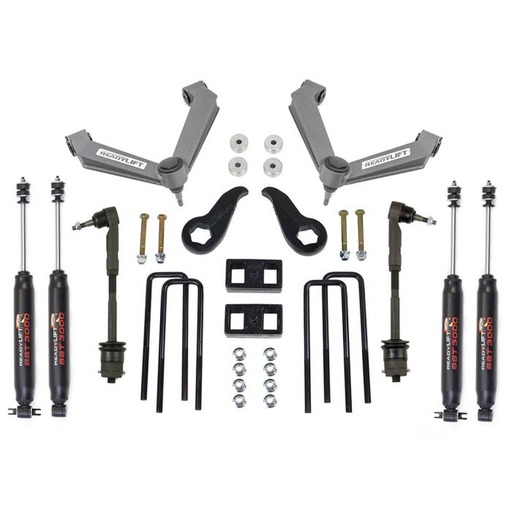 2011-19 Chevrolet/GMC 2500HD 3.5'' SST Lift Kit 2'' Rear Fab UCA With SST3000 Shocks - Apollo Off-Road