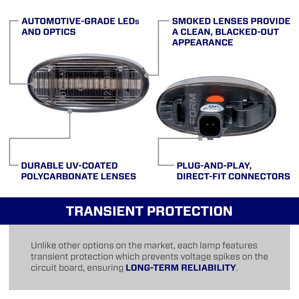 2011-2027 Ford F-350/450 Super Duty Dually LED Sidemarkers (set)