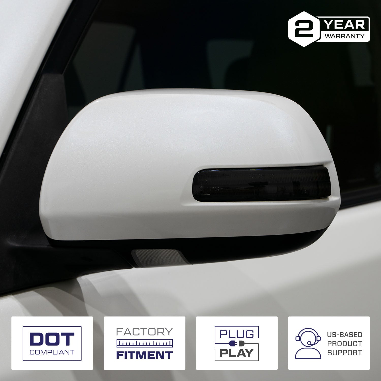 2010-2015 Toyota 4Runner/Tacoma LED Mirror Lights (pair) - Apollo Off-Road