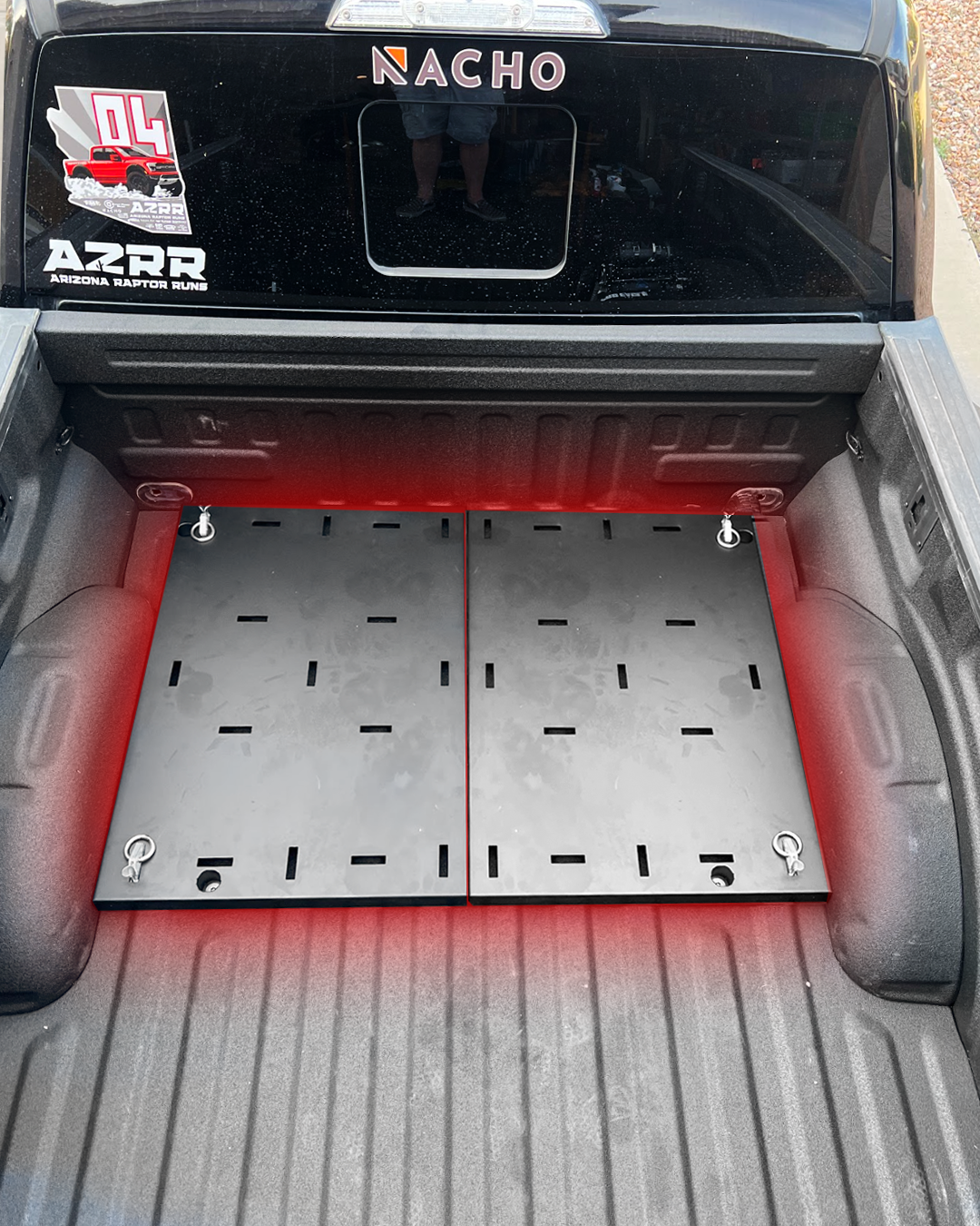 Foutz Motorsports Simple Bed Cargo Organizer 2017-2024 Ford F-150 Raptor 2023-2024 Ford F-150 Raptor R