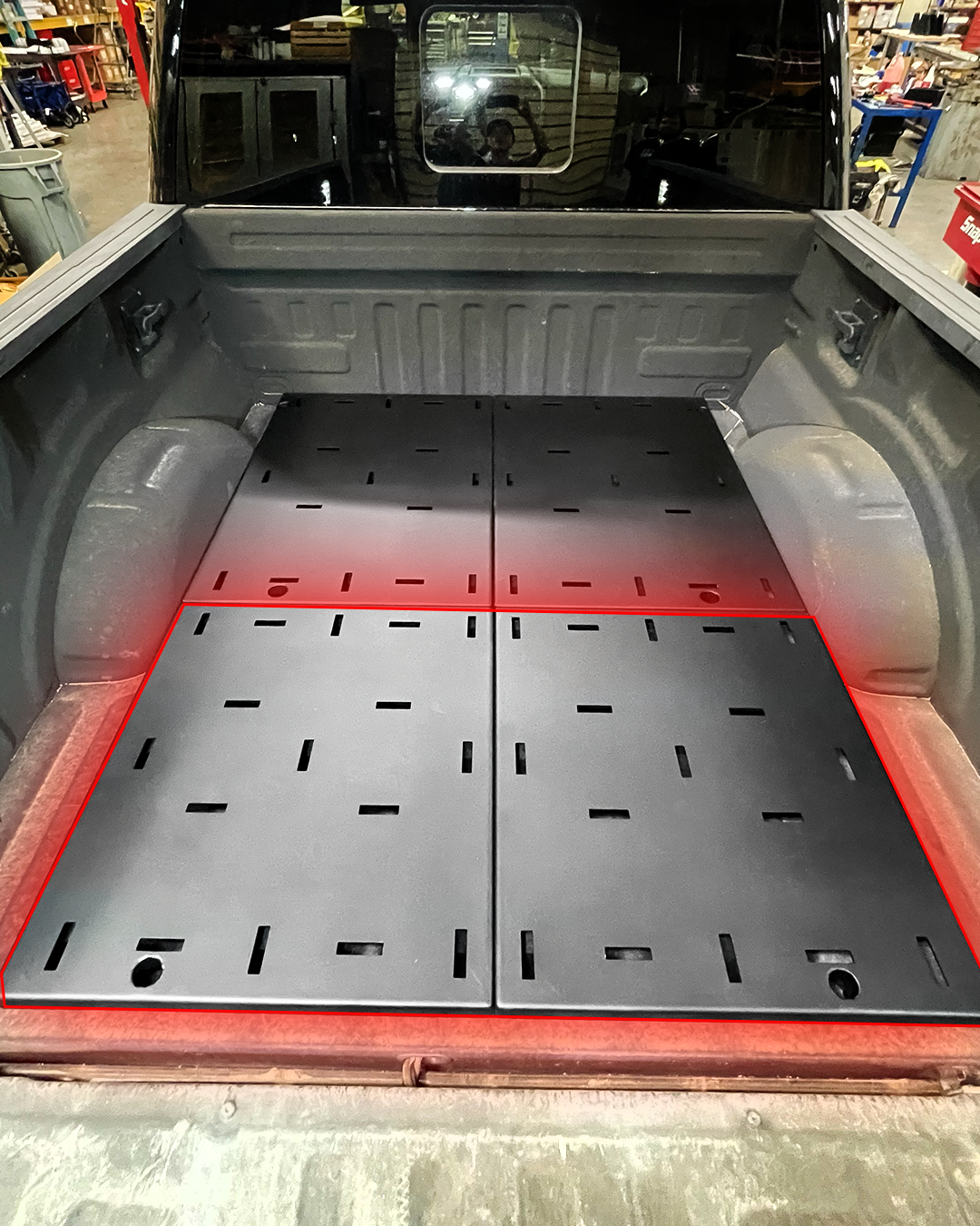 Foutz Motorsports Simple Bed Organizer - Rear Add-On Section 2017-2026 Ford F-150 Raptor 2024-2026 Ford F-150 Raptor R 2015-2026 Ford F-150