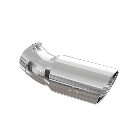 2015-UP Chevrolet/ GMC 2500/ 3500 Duramax Exhaust Tip 6 Inch O.D. Angled Rolled End 5 Inch Inlet 15 1/2 Inch Length 30 Degree Bend T304 Stainless Steel - Apollo Off-Road