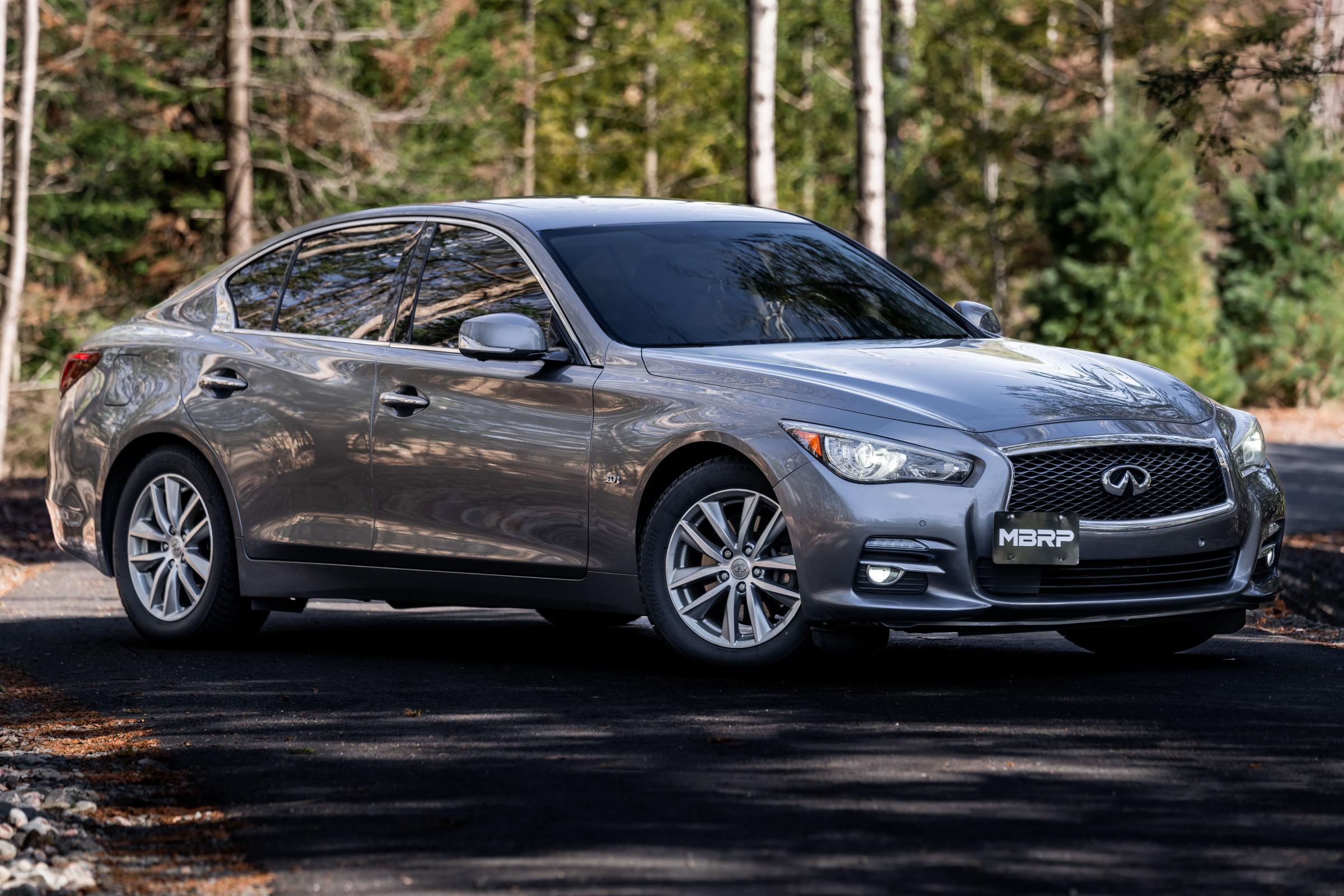 2016-2024 Infiniti Q50 3.0L 3 Inch Cat-Back Dual Split Rear Exit Tour Version T304 Stainless Steel - Apollo Off-Road