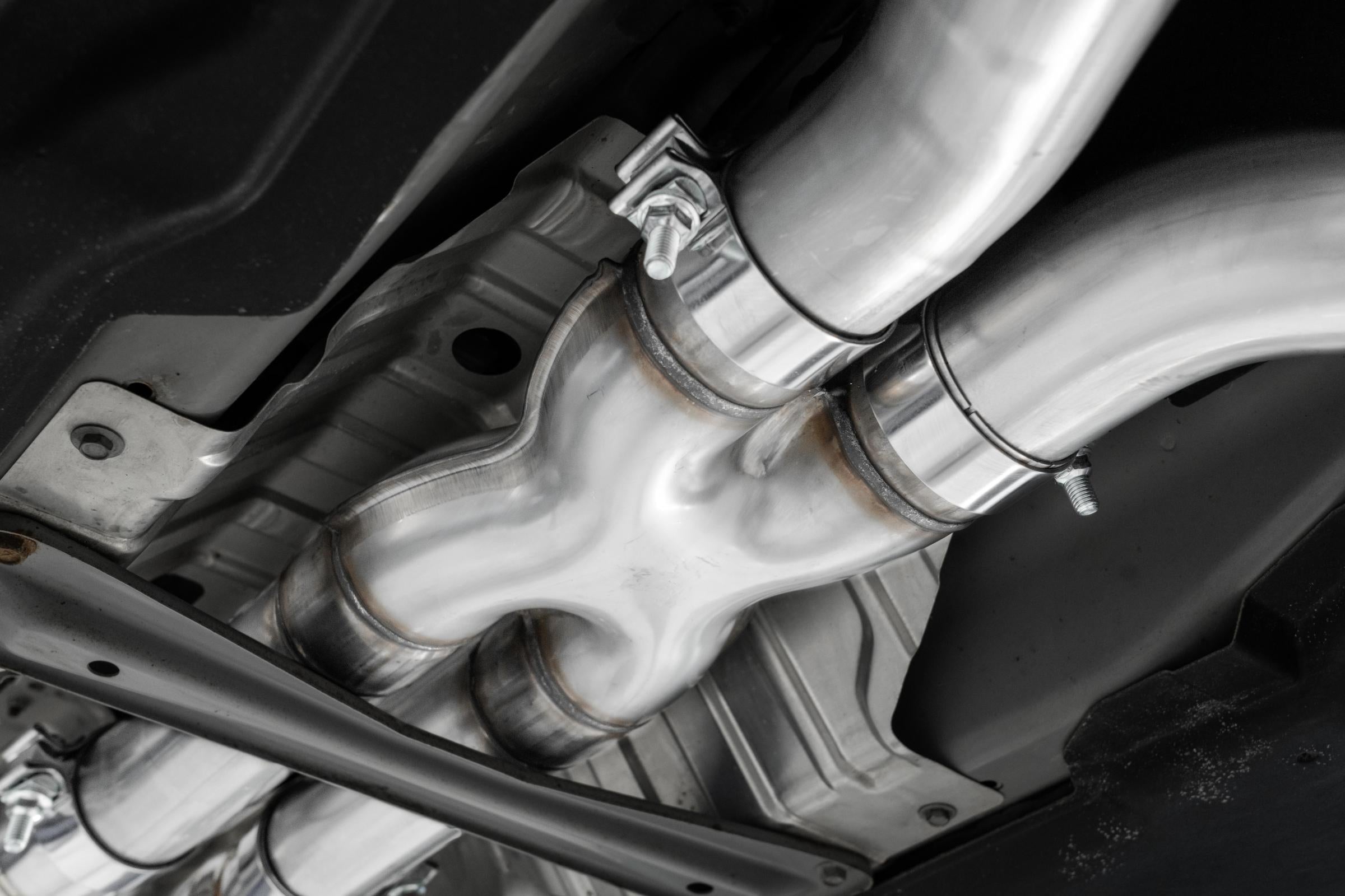 2016-2024 Infiniti Q50 3.0L 3 Inch Cat-Back Dual Split Rear Exit Tour Version T304 Stainless Steel - Apollo Off-Road